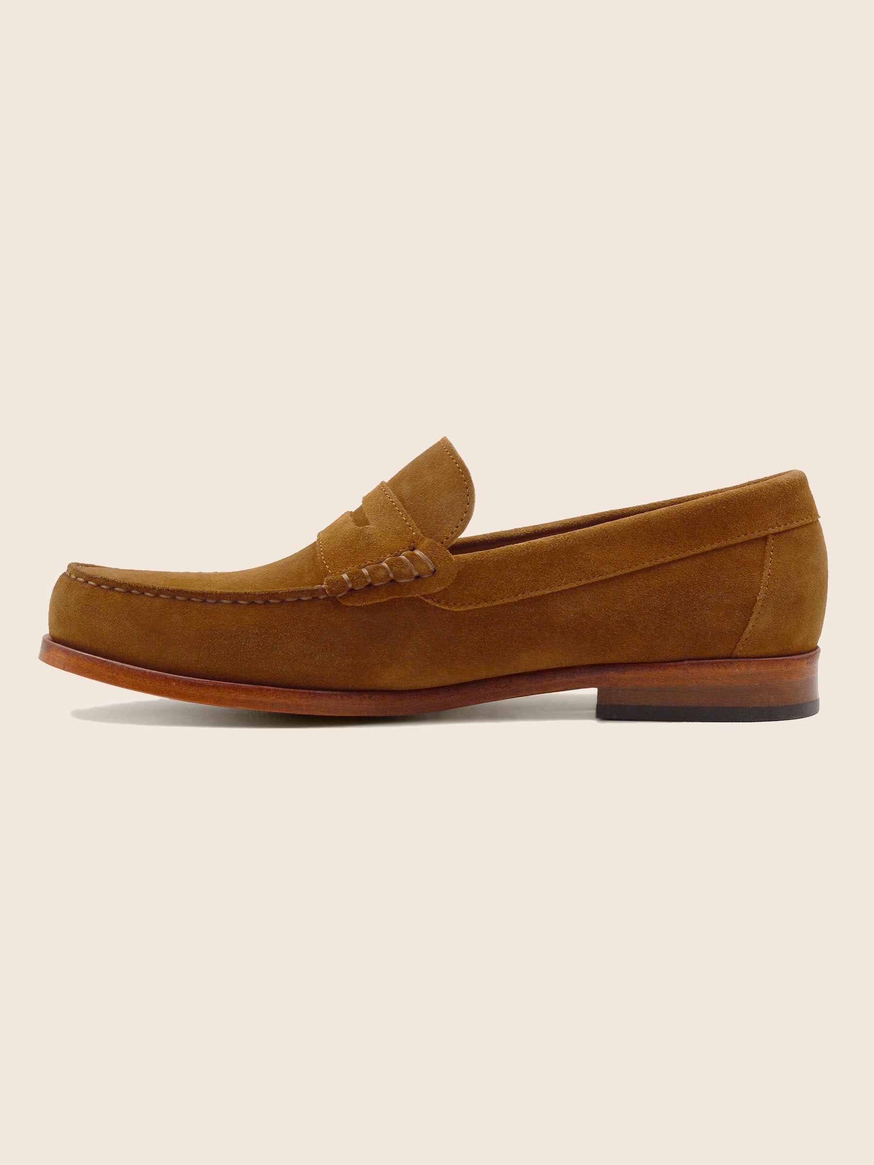 vue interieur mocassins urbains cuir daim cognac jules jenn