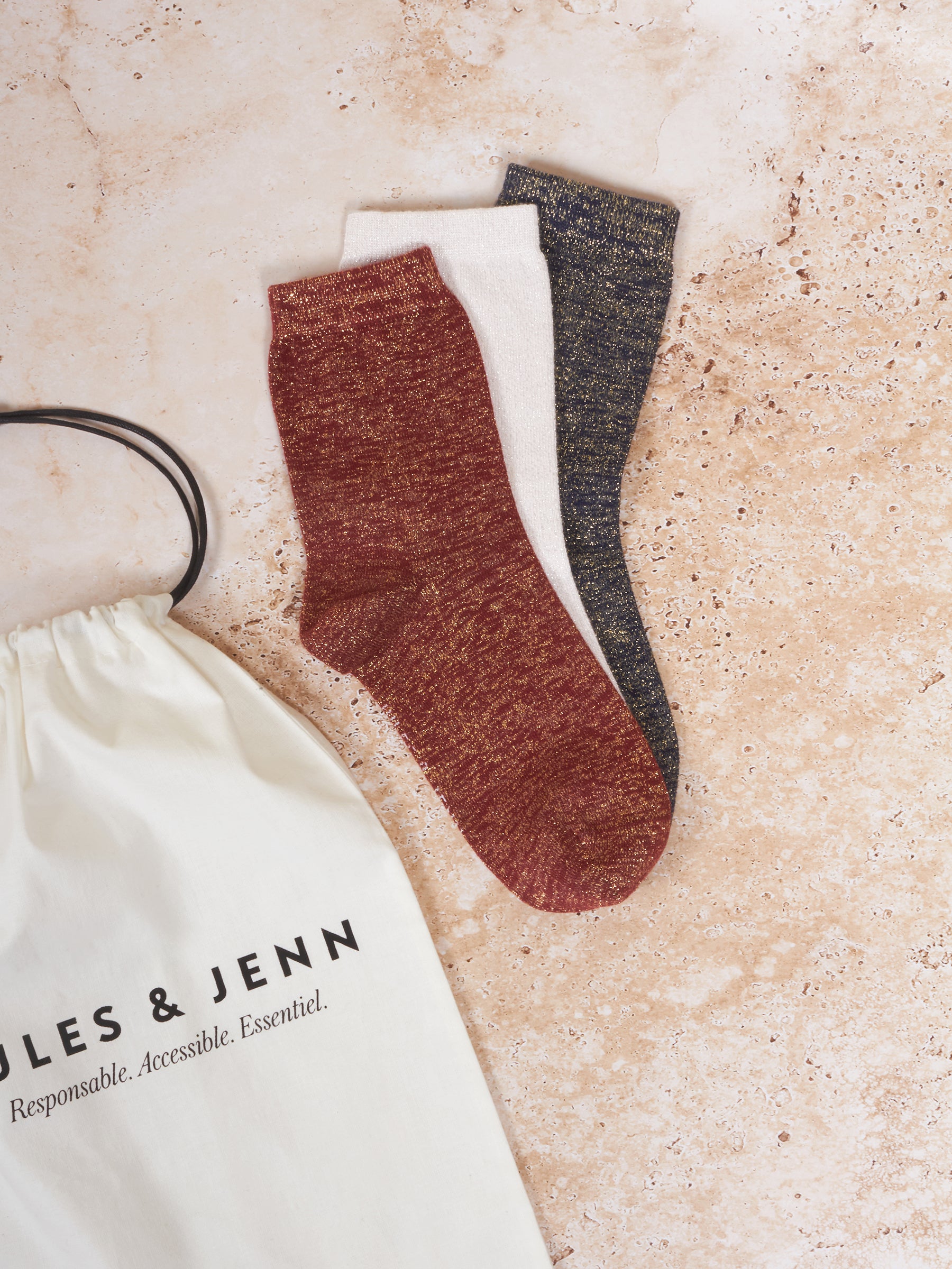 pack chaussettes paillettes jules jenn