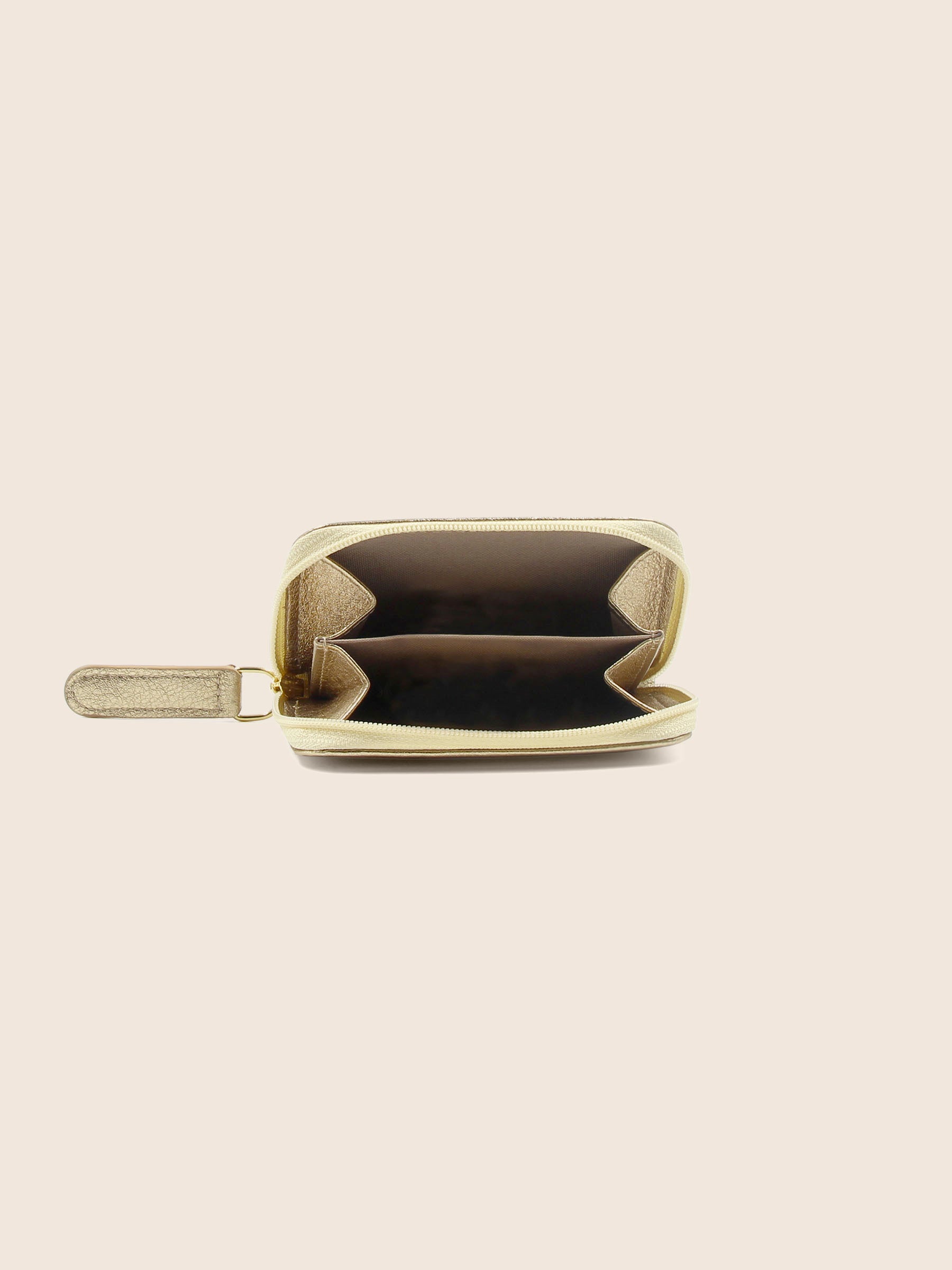 vue interieur porte monnaie cuir metallise dore jules jenn