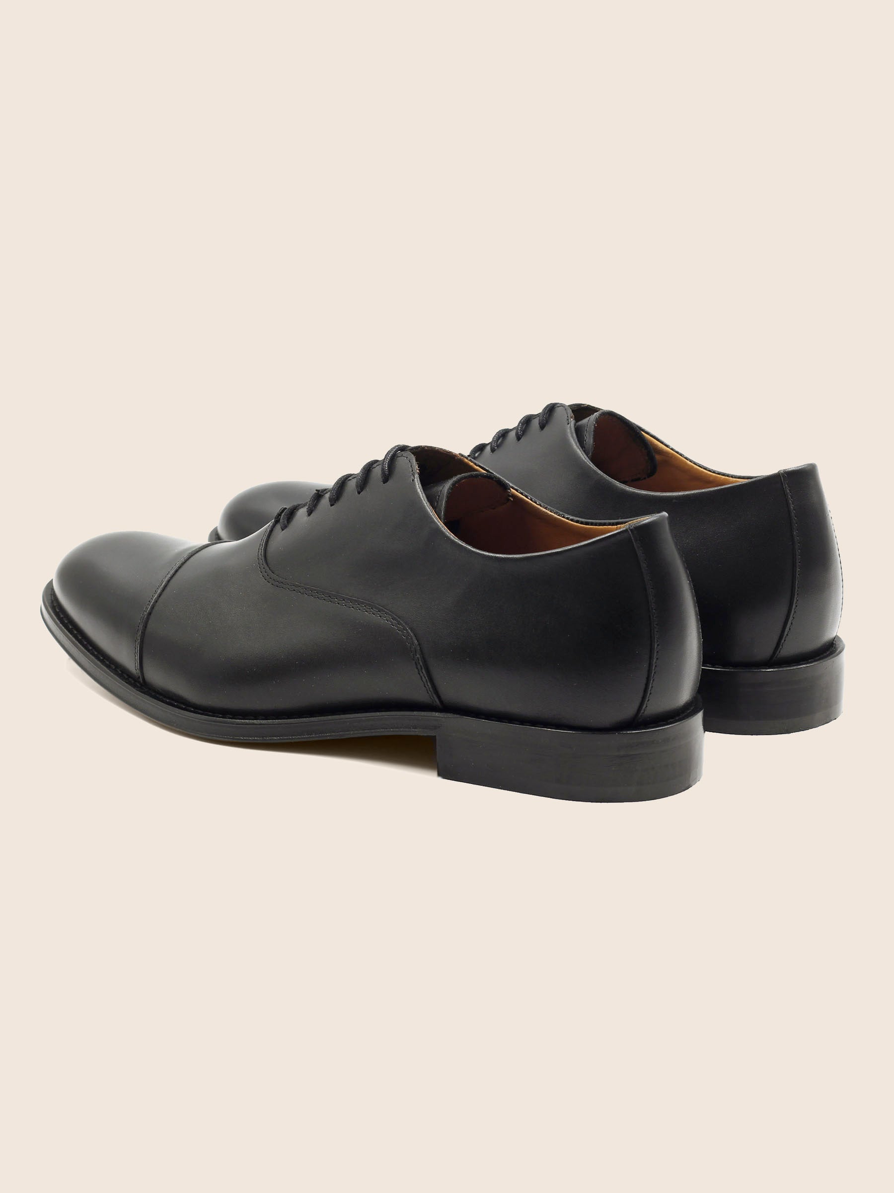 vue arriere richelieu oxford cuir noir jules jenn