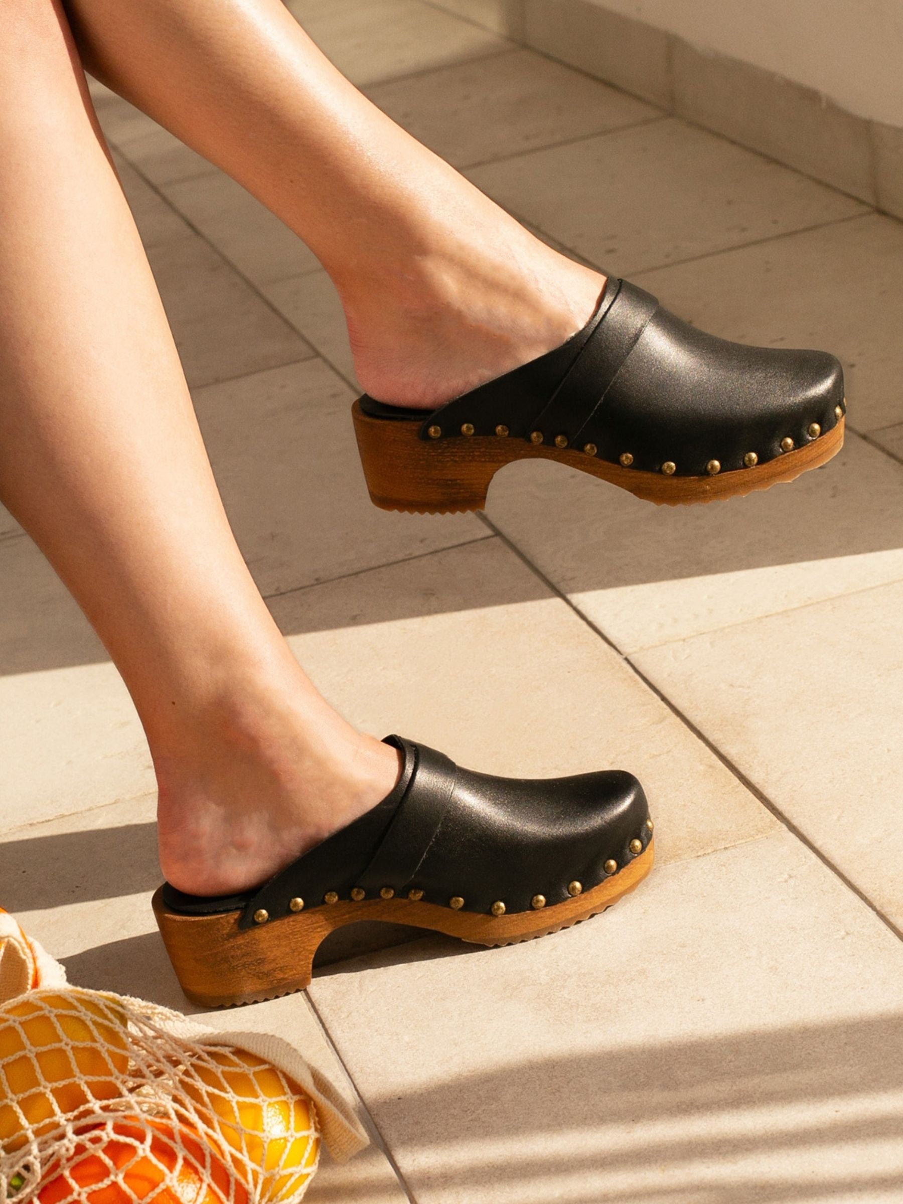 Sandales Sabot Bois Femme Mules Sabot Femme Talon CompensÃ