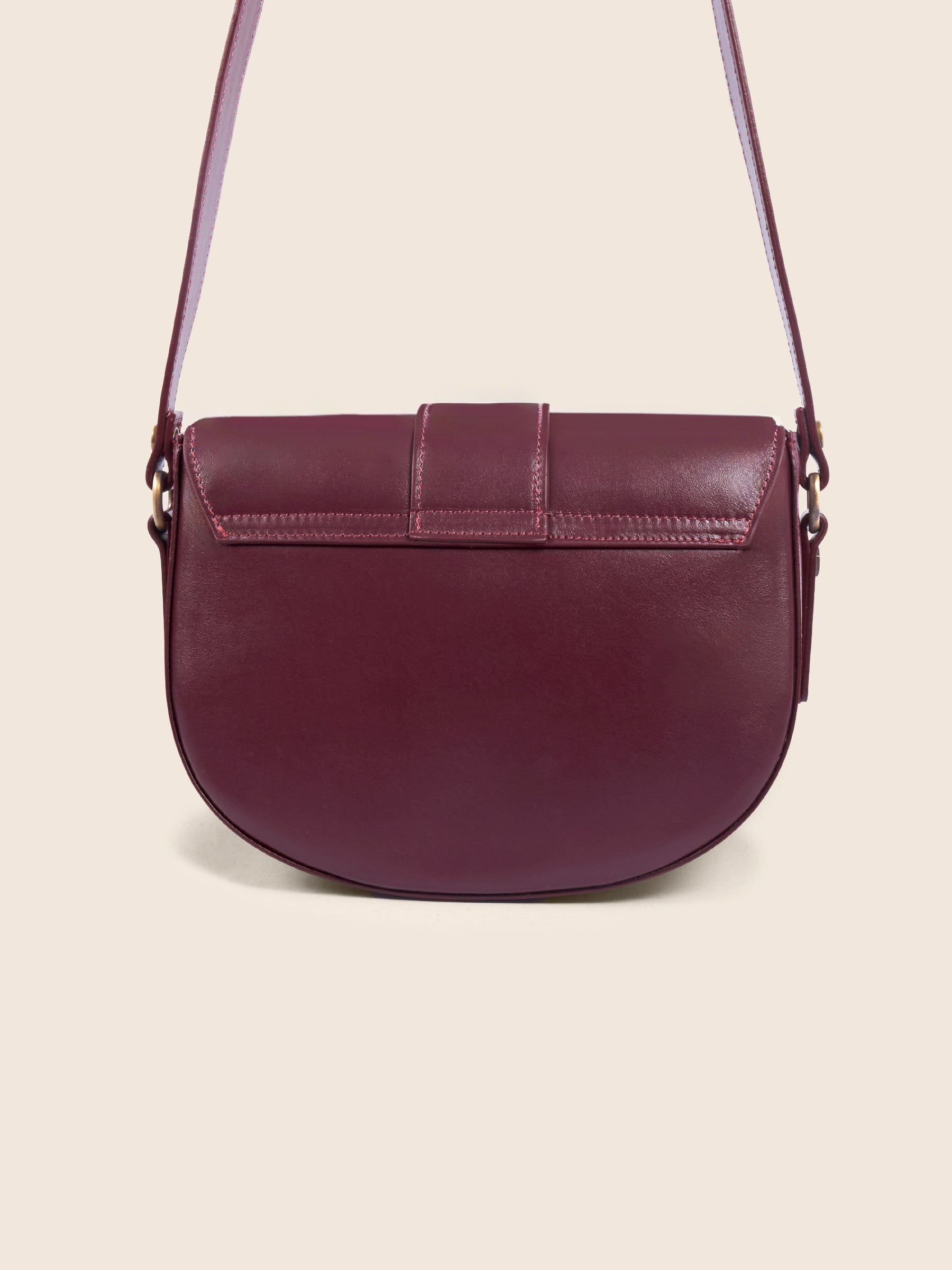 sac boucle cuir bordeaux vue arriere jules jenn