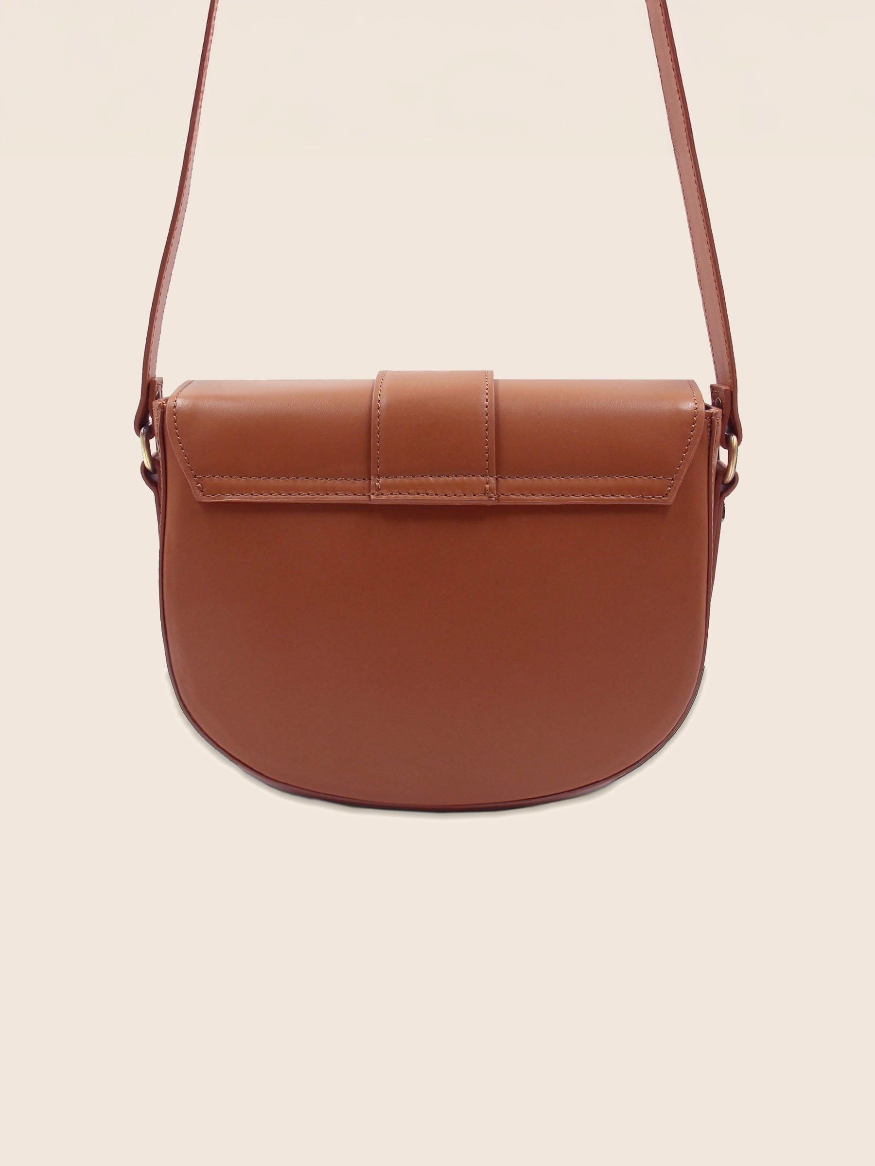 vue arriere sac boucle cuir brique jules jenn