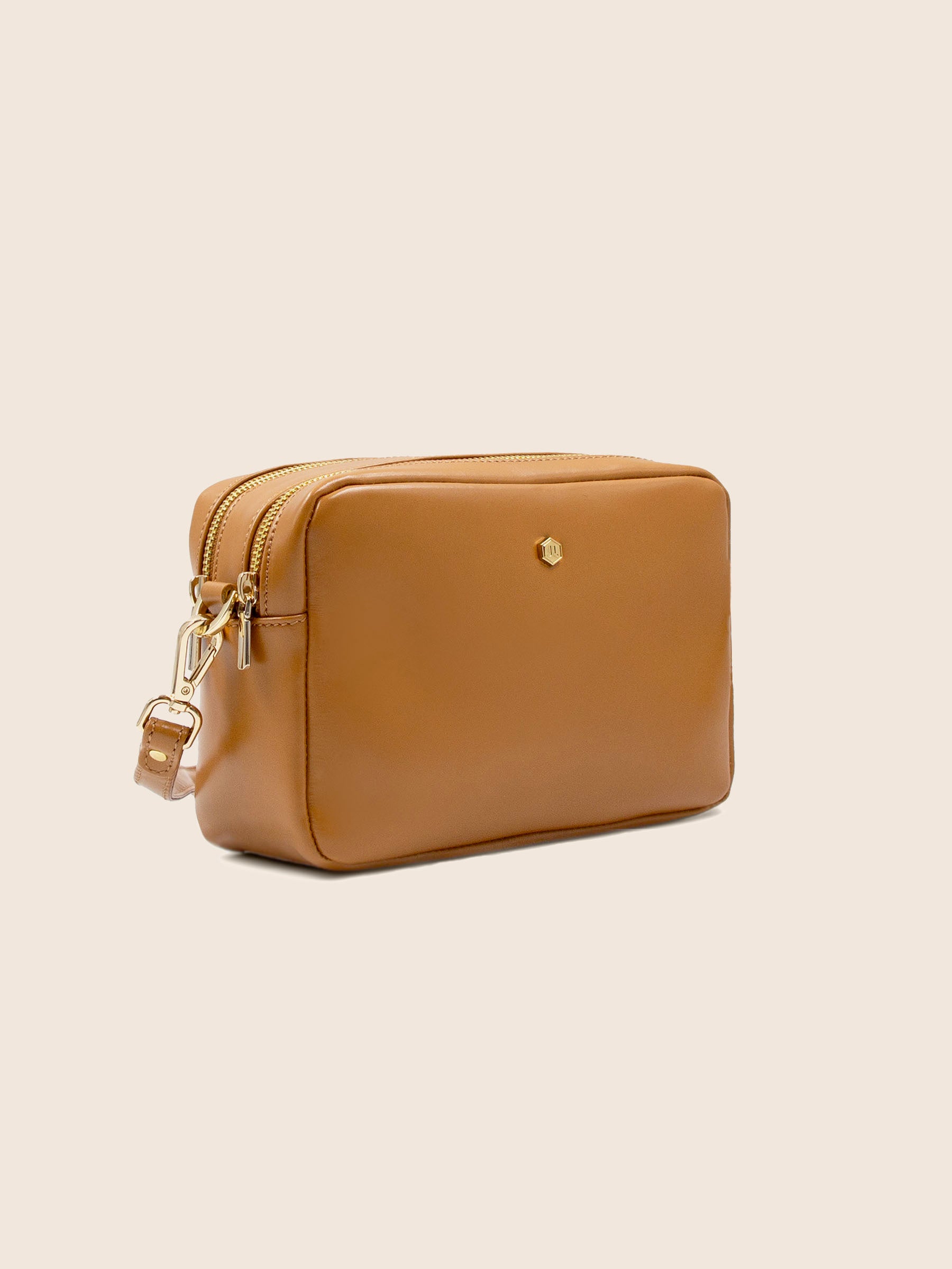 vue profil sac gabrielle cuir camel jules jenn
