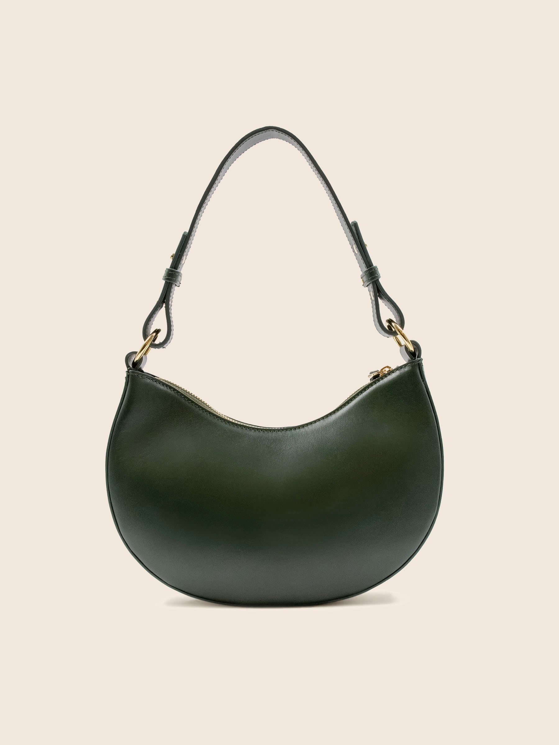 vue arriere sac hobo cuir vert jules jenn