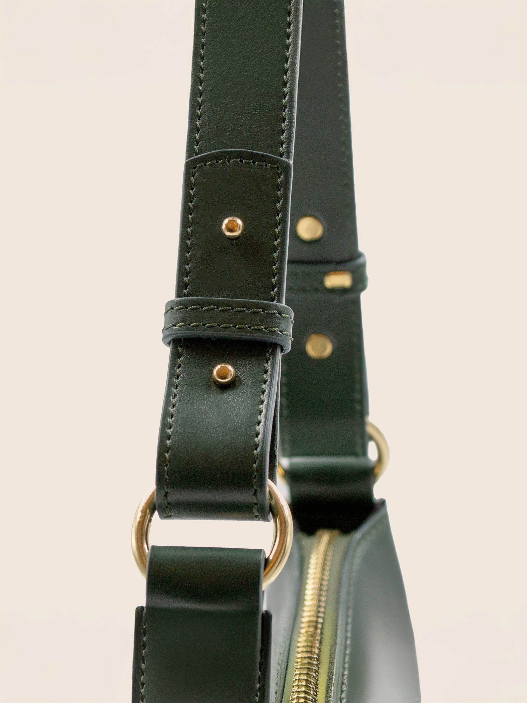 vue zoomee sac hobo cuir vert jules jenn