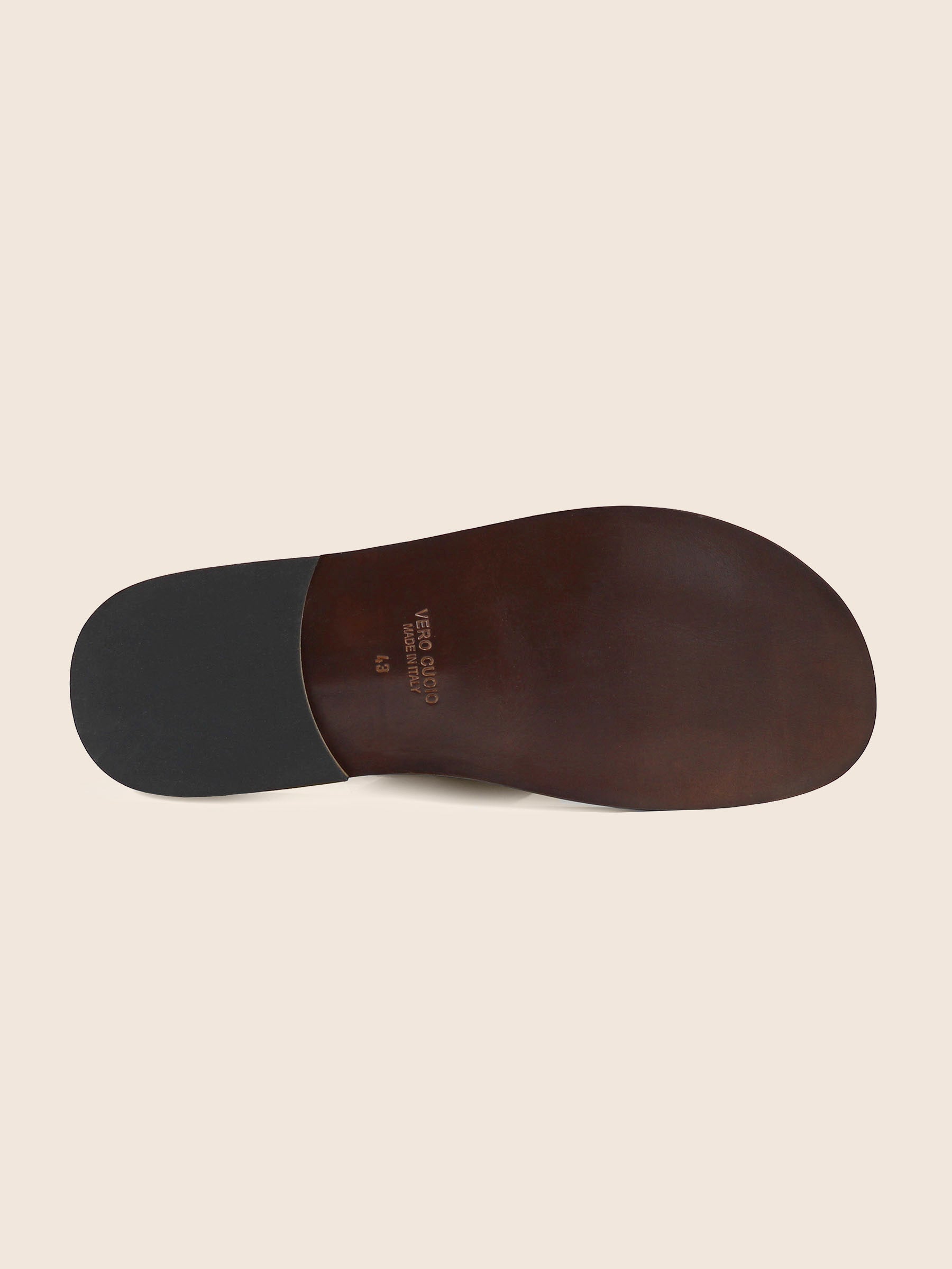 vue dessous sandales homme cuir marron jules & jenn