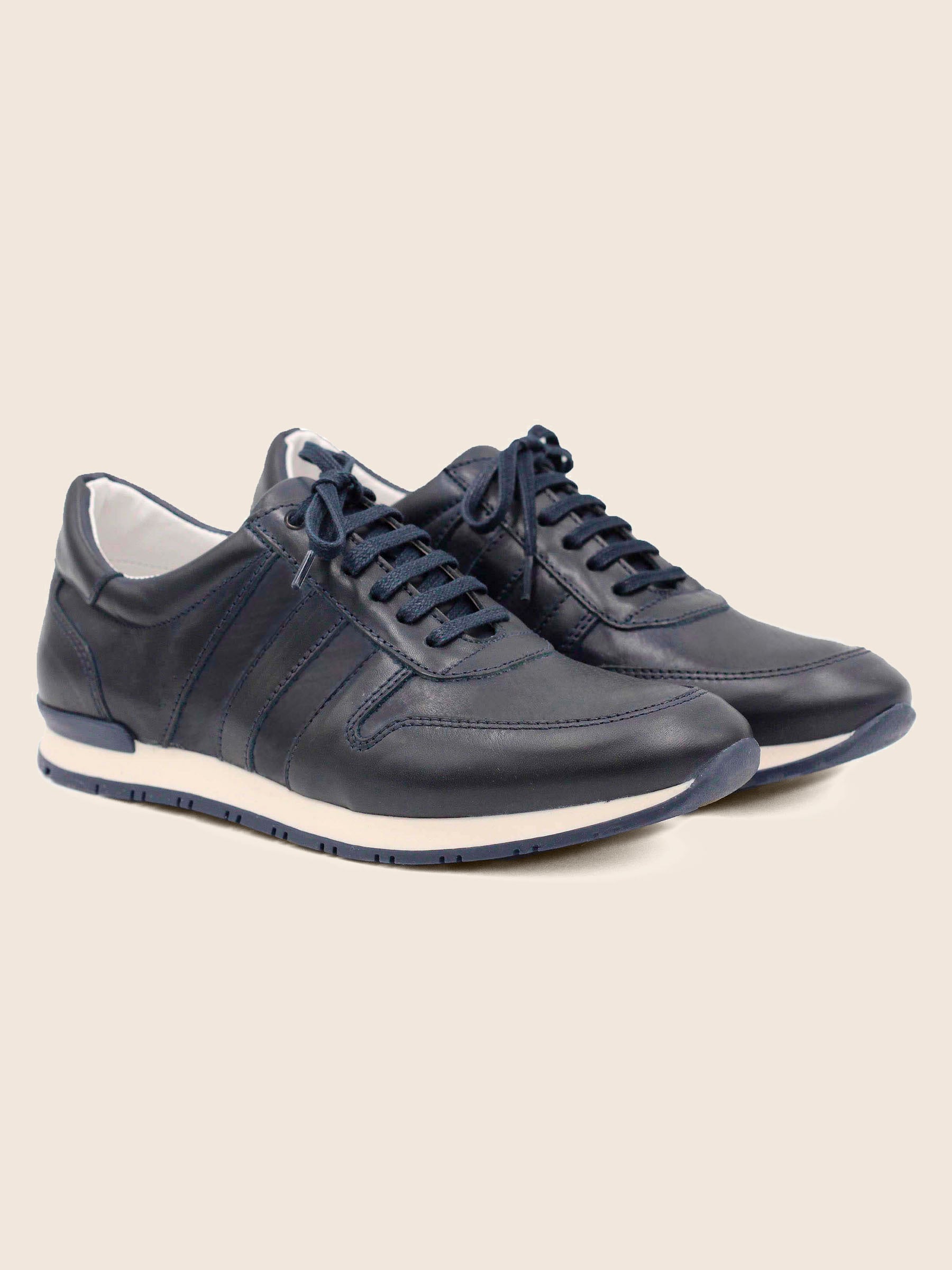 sneakers cuir bleu jules jenn