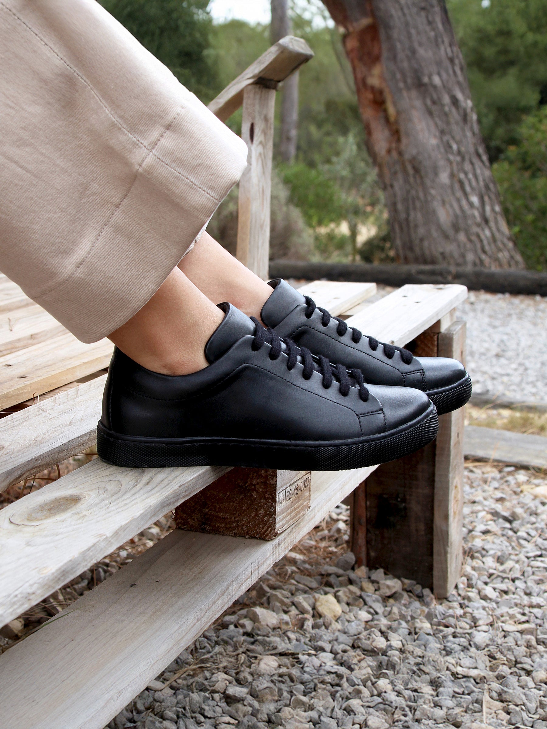 Cuir Jules Et Jenn Chaussure Baskets Made In France Grainé Blanc