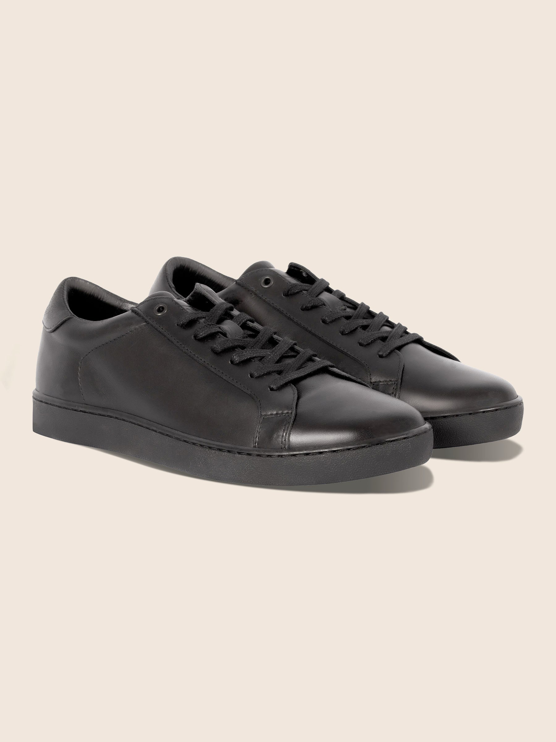 tennis lacet homme cuir noir jules jenn