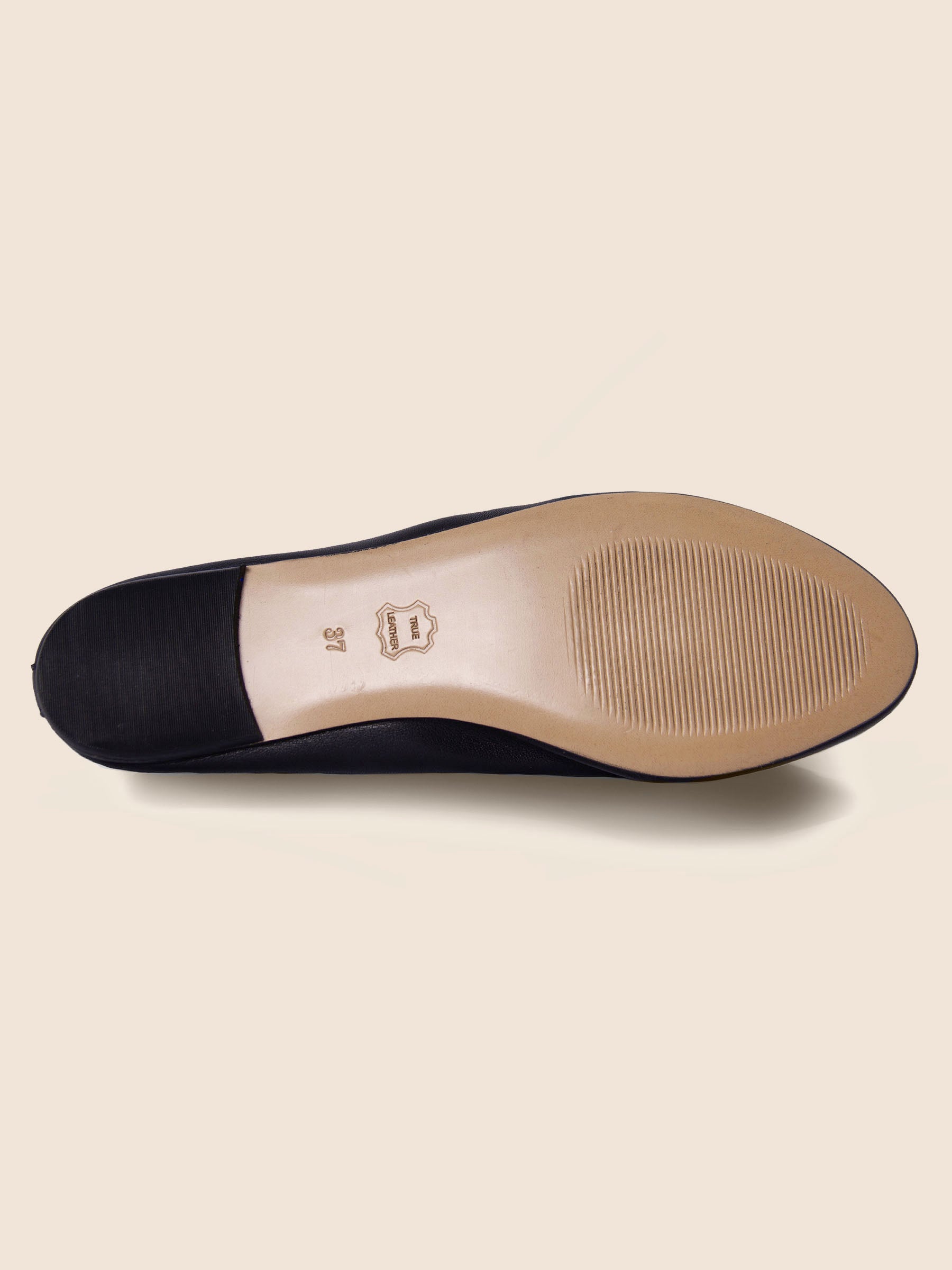 vue semelle babies plates cuir noir jules & jenn