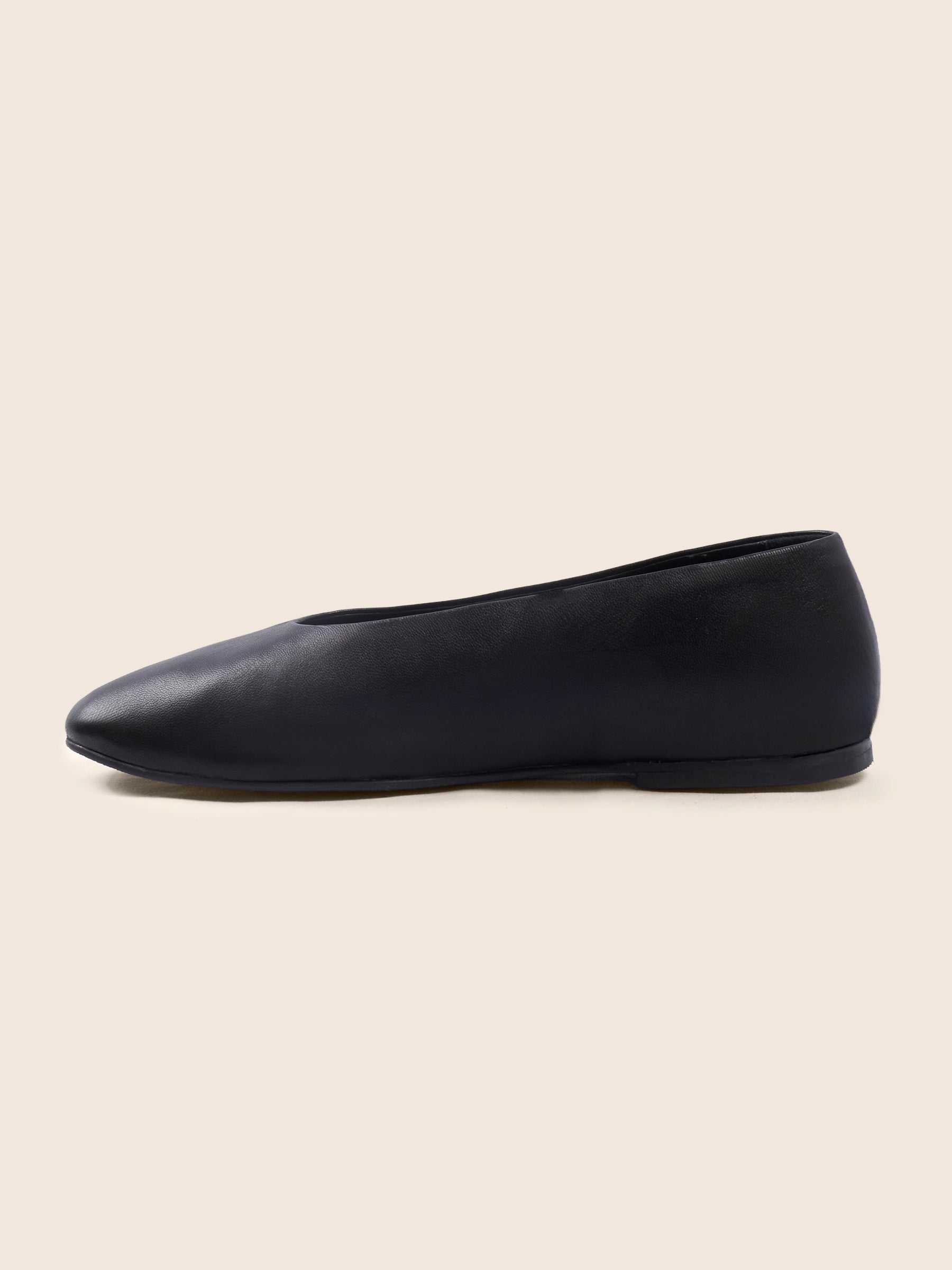 vue interieure ballerines souples paola cuir noir jules & jenn