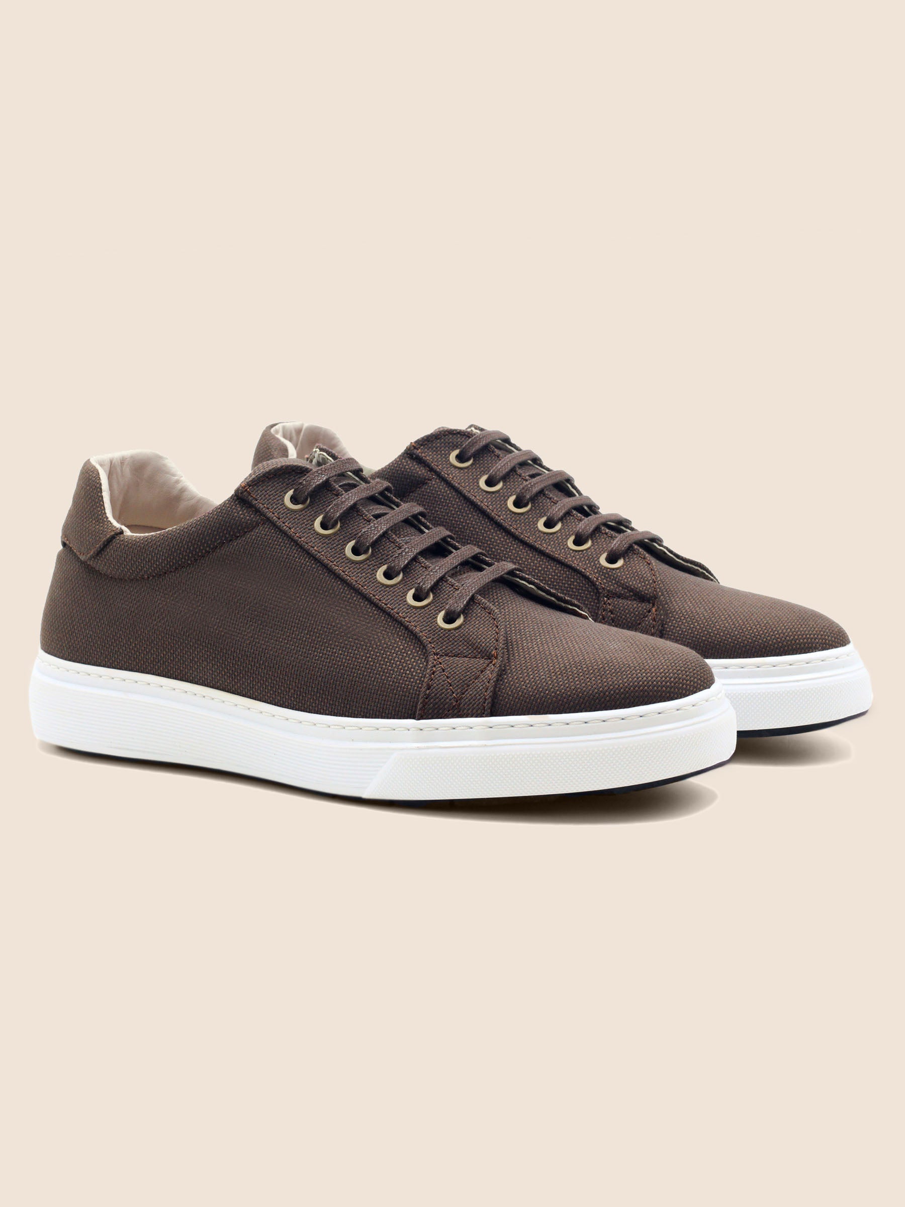 baskets recyclées homme marron jules & jenn