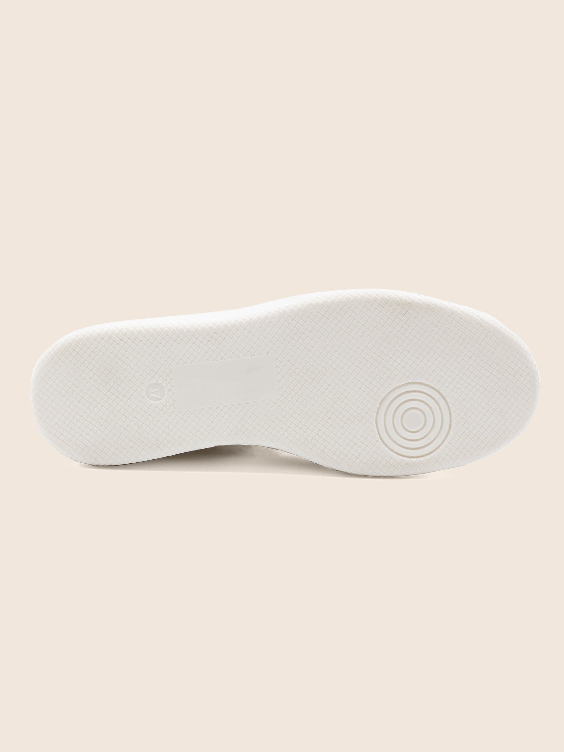 vue dessous baskets montantes cuir graine blanc & rose jules & jenn