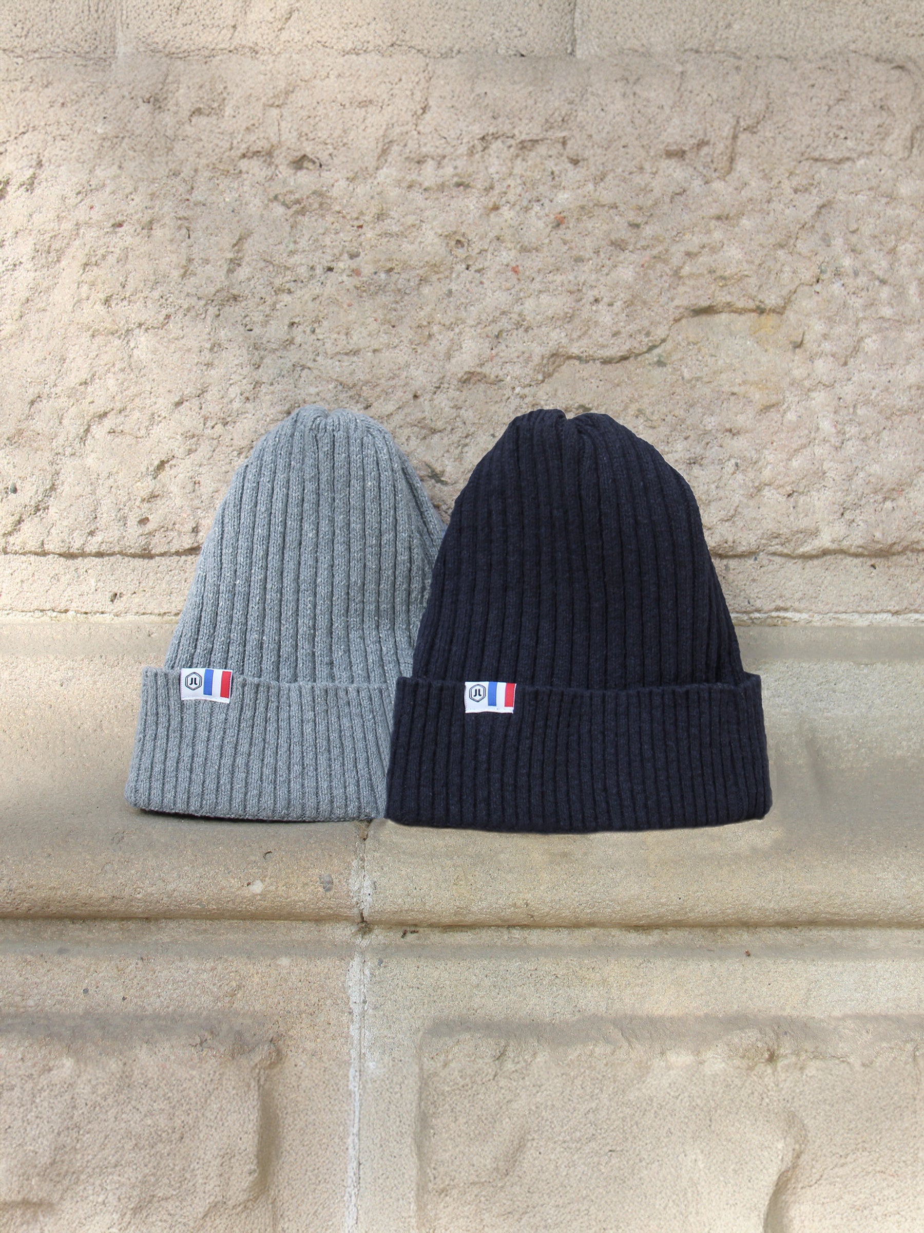 vue posée bonnet coton recycle bleu jules & jenn