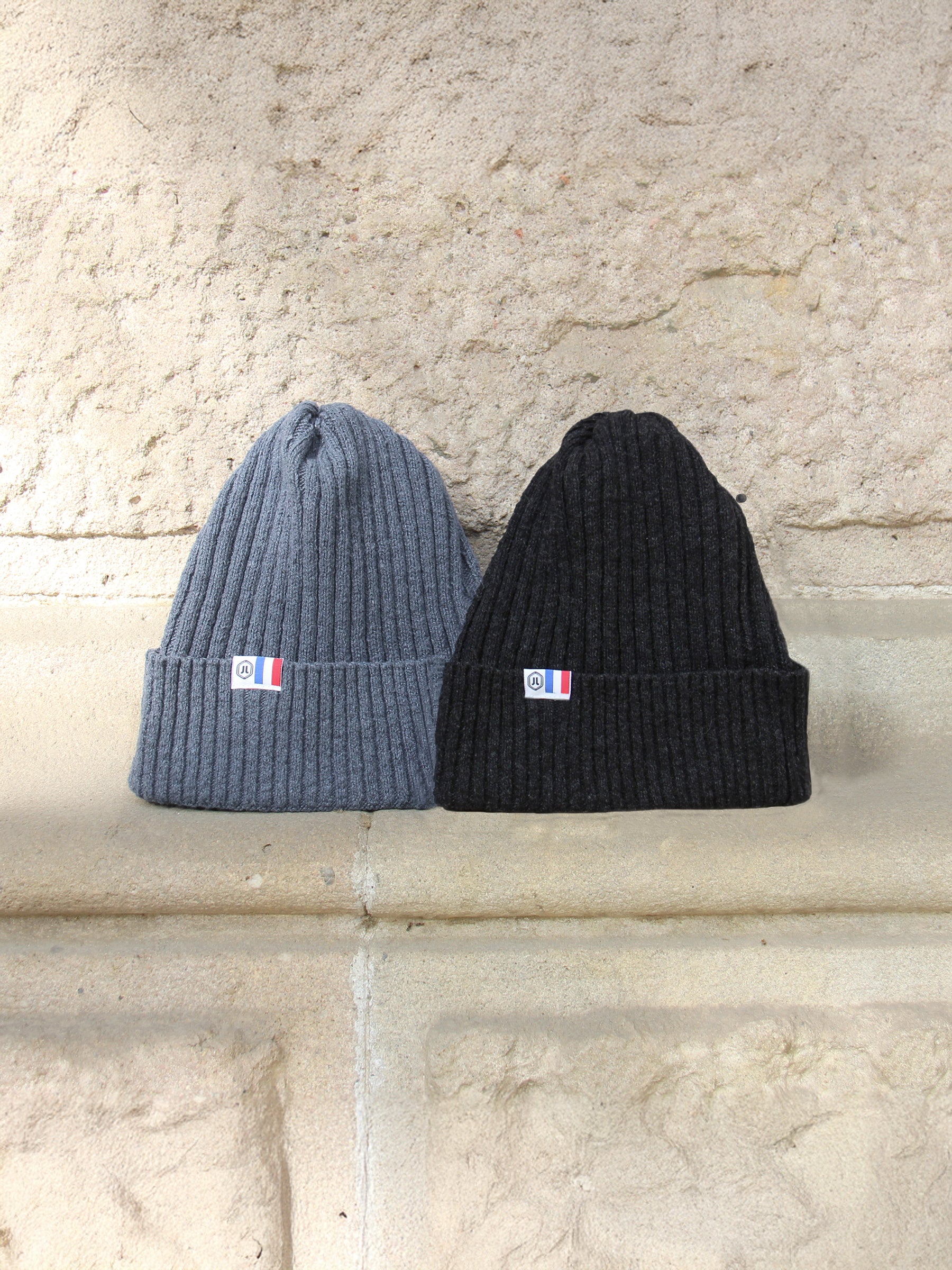 vue posée bonnet coton recycle noir jules & jenn