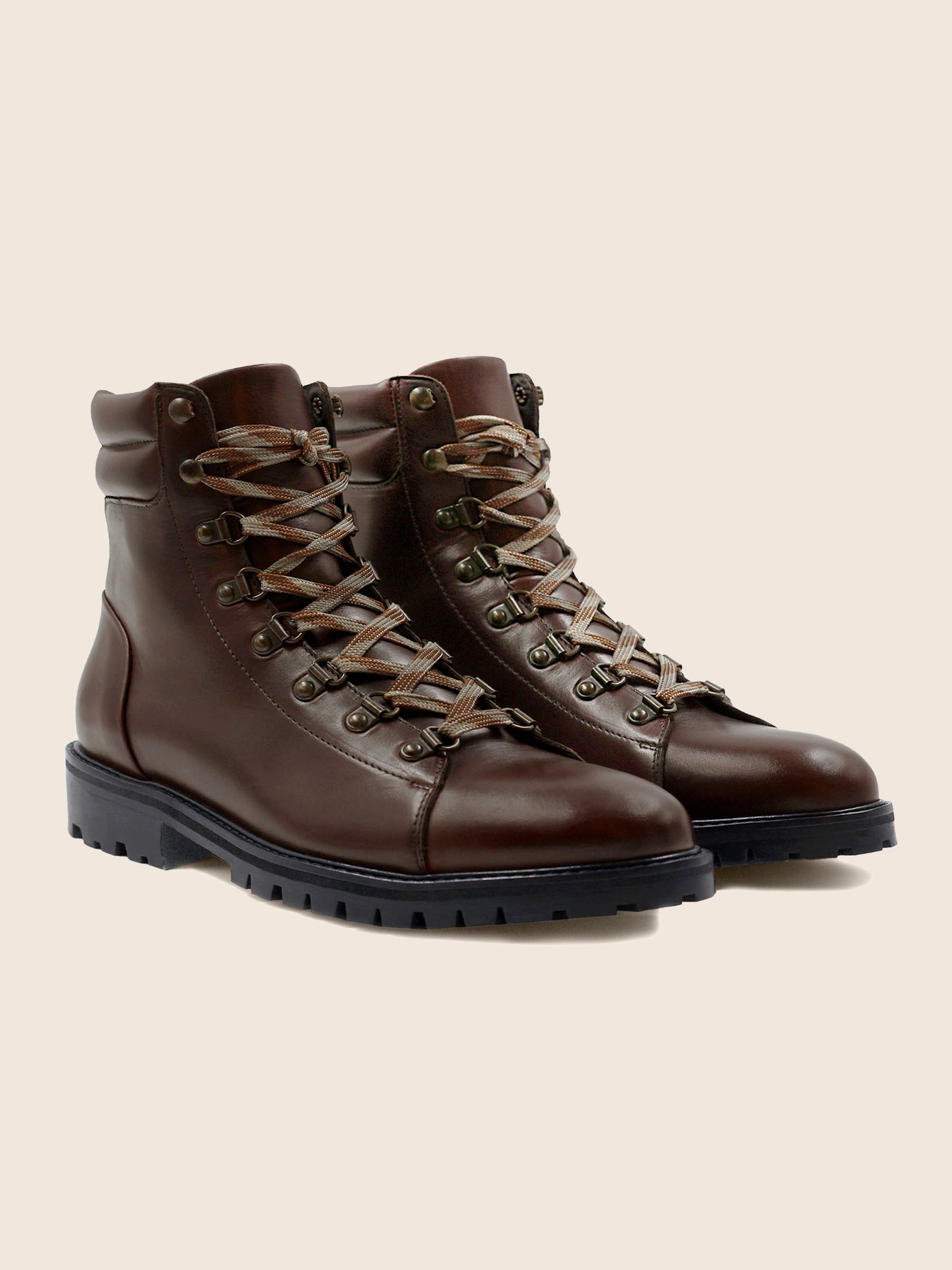 boots montagne cuir marron jules & jenn
