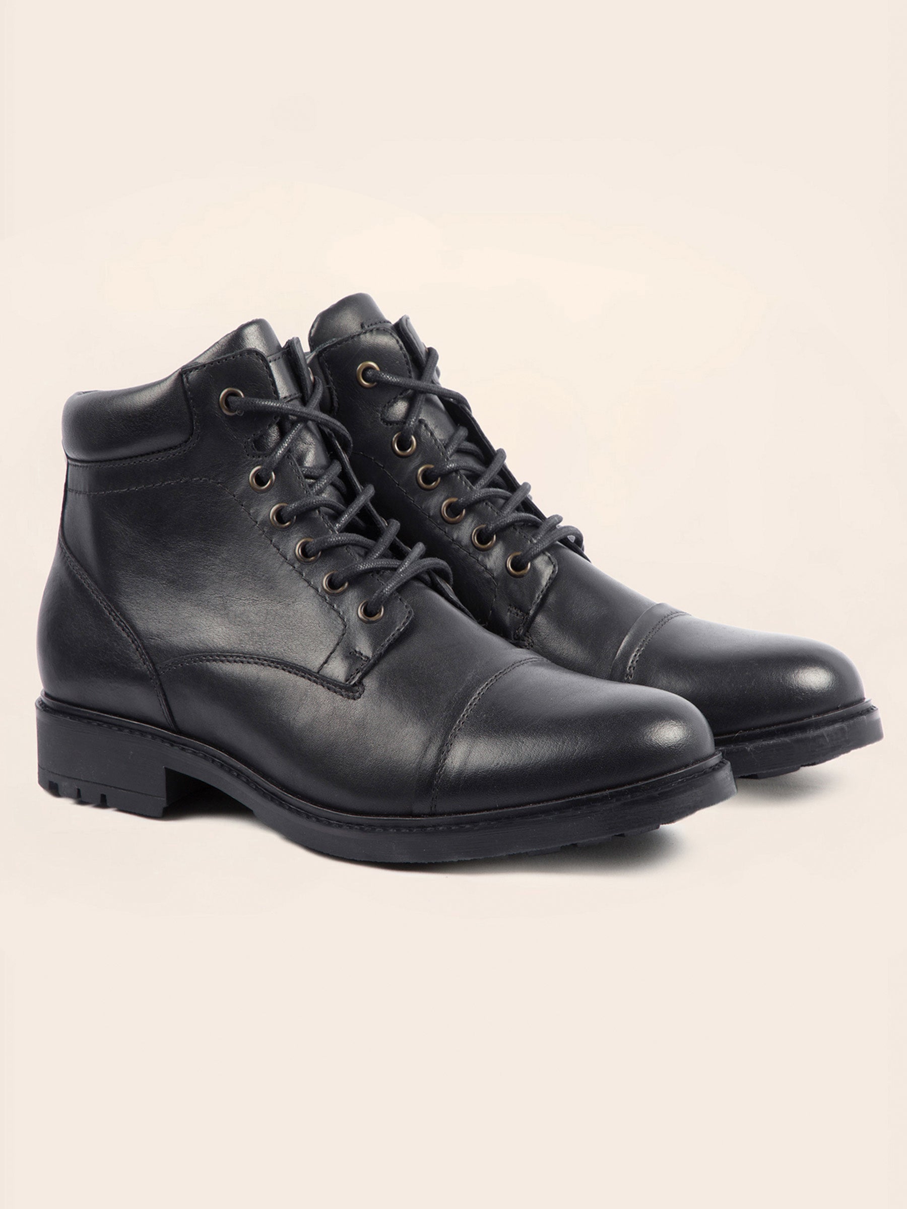 boots rangers cuir noir jules jenn
