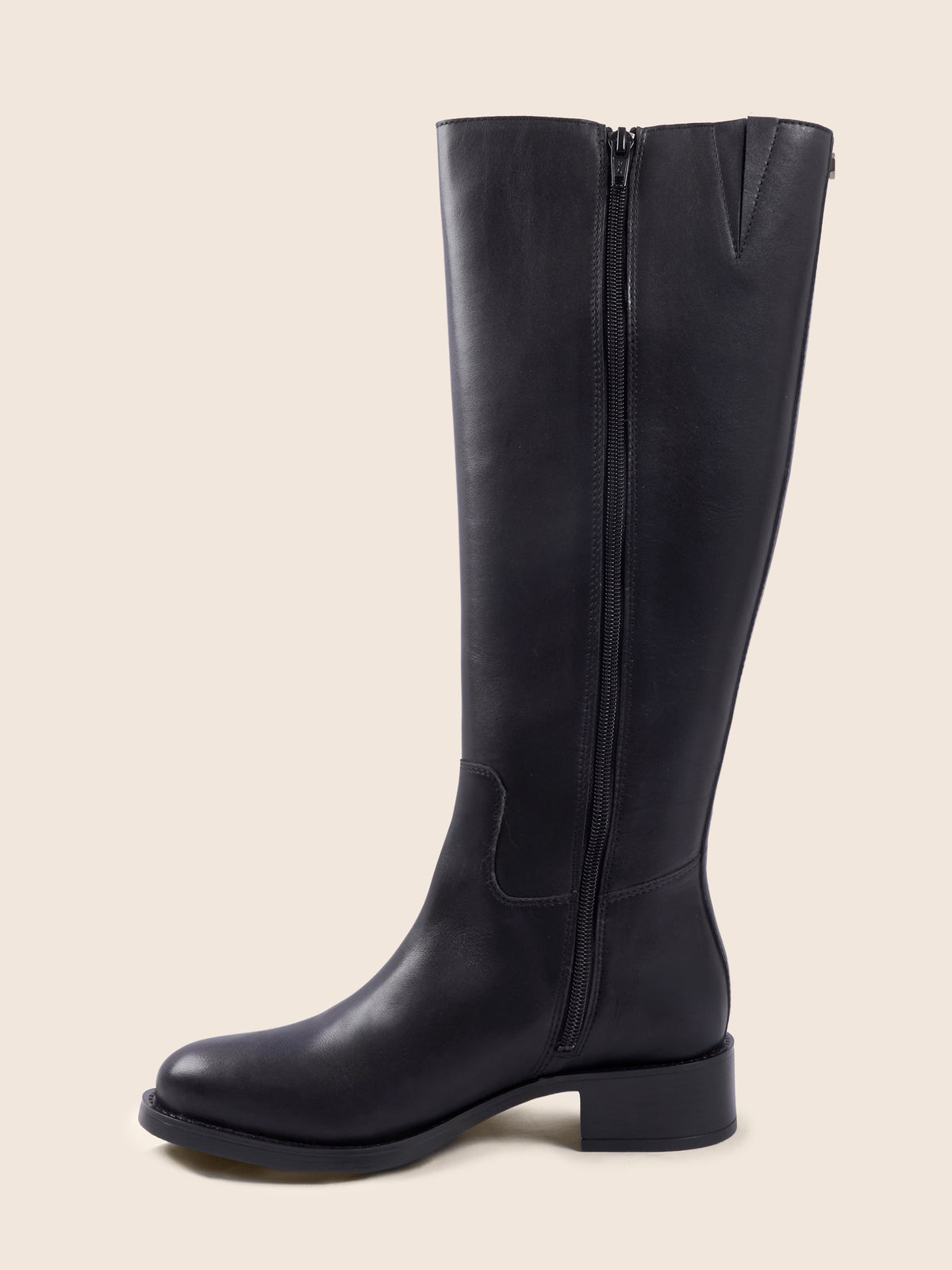 vue interieure bottes plates leonie cuir noir jules jenn