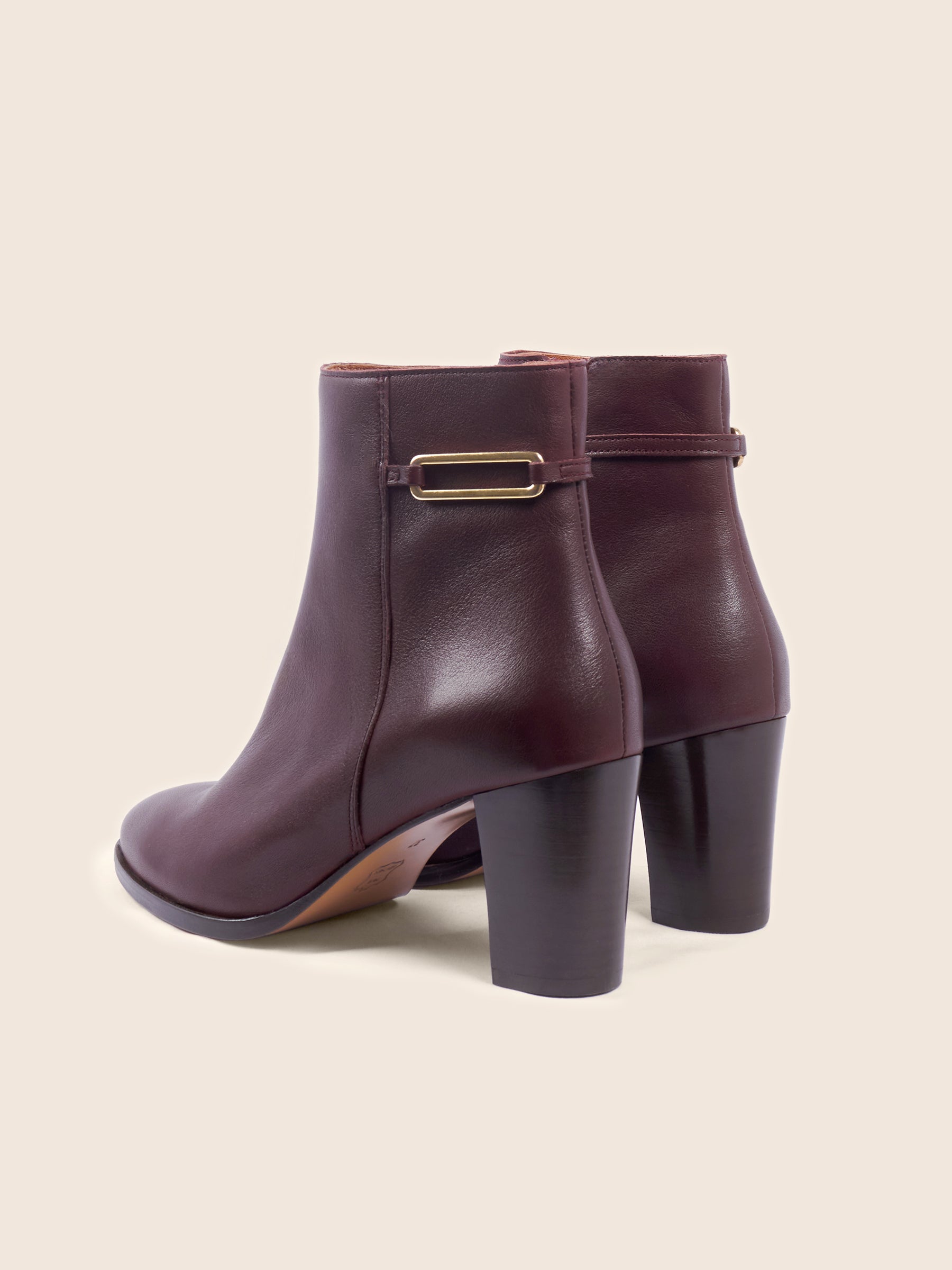 photo vue arrière bottines bijoux talon zelie cuir bordeaux jules jenn