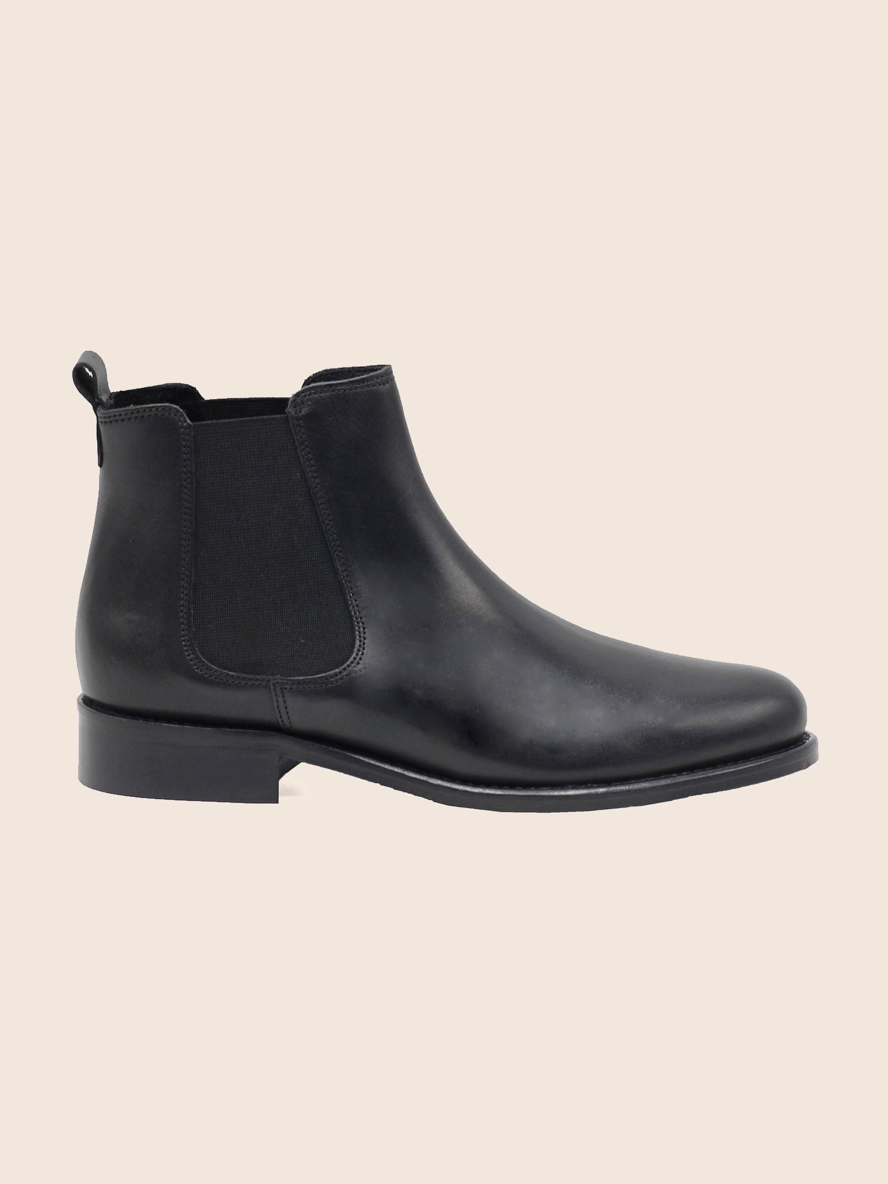 vue poséee bottines chelsea cuir noir jules & jenn