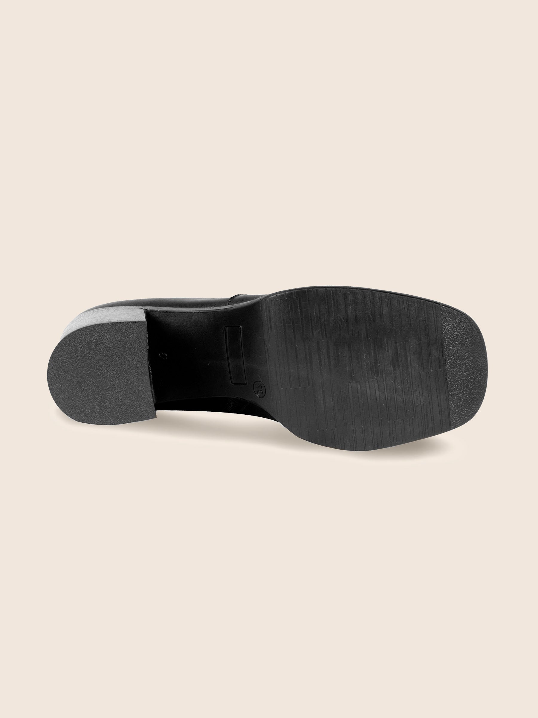 vue semelle bottines plateforme cuir noir jules & jenn