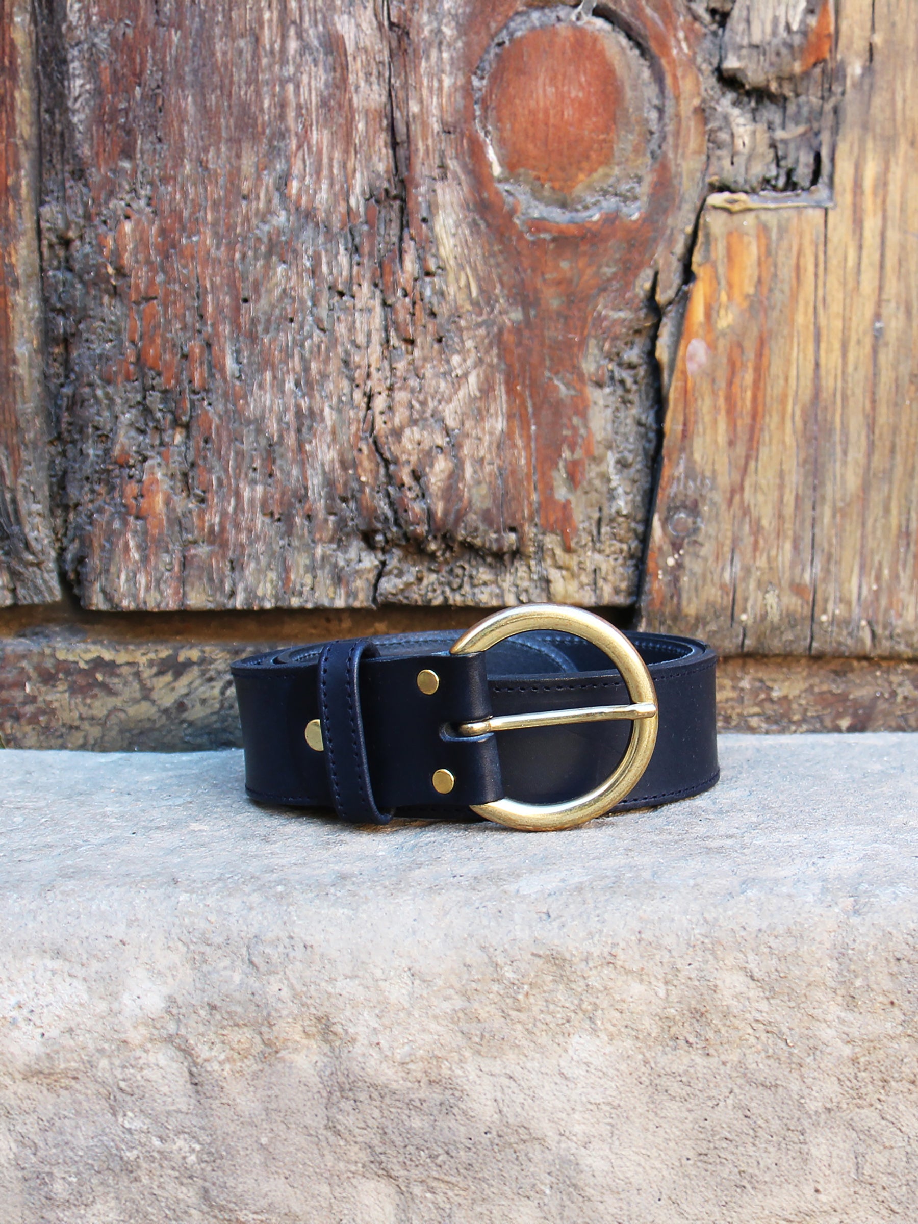 vue posée ceinture boheme cuir bleu jules & jenn