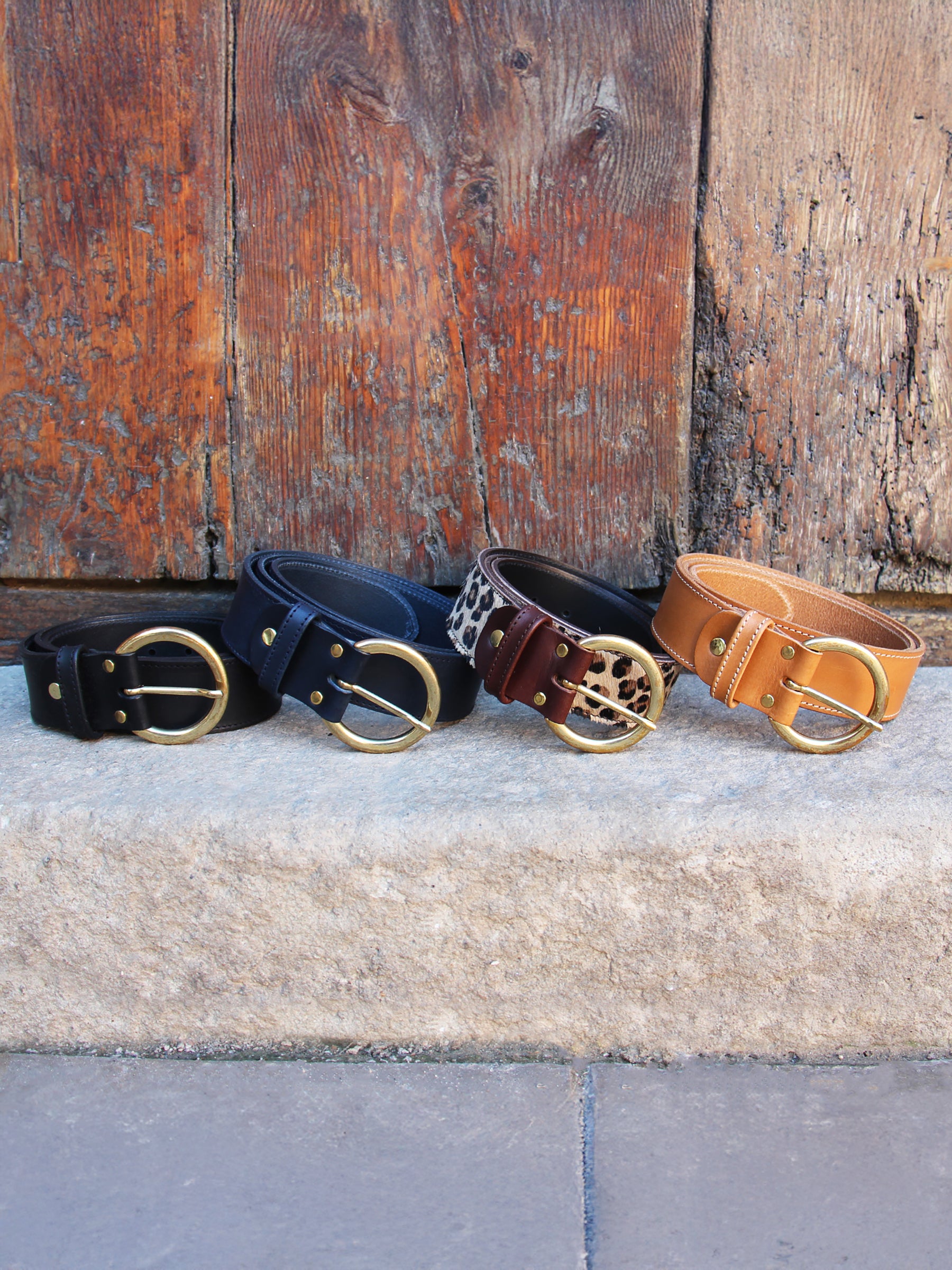 vue posée ceinture boheme cuir bleu jules & jenn