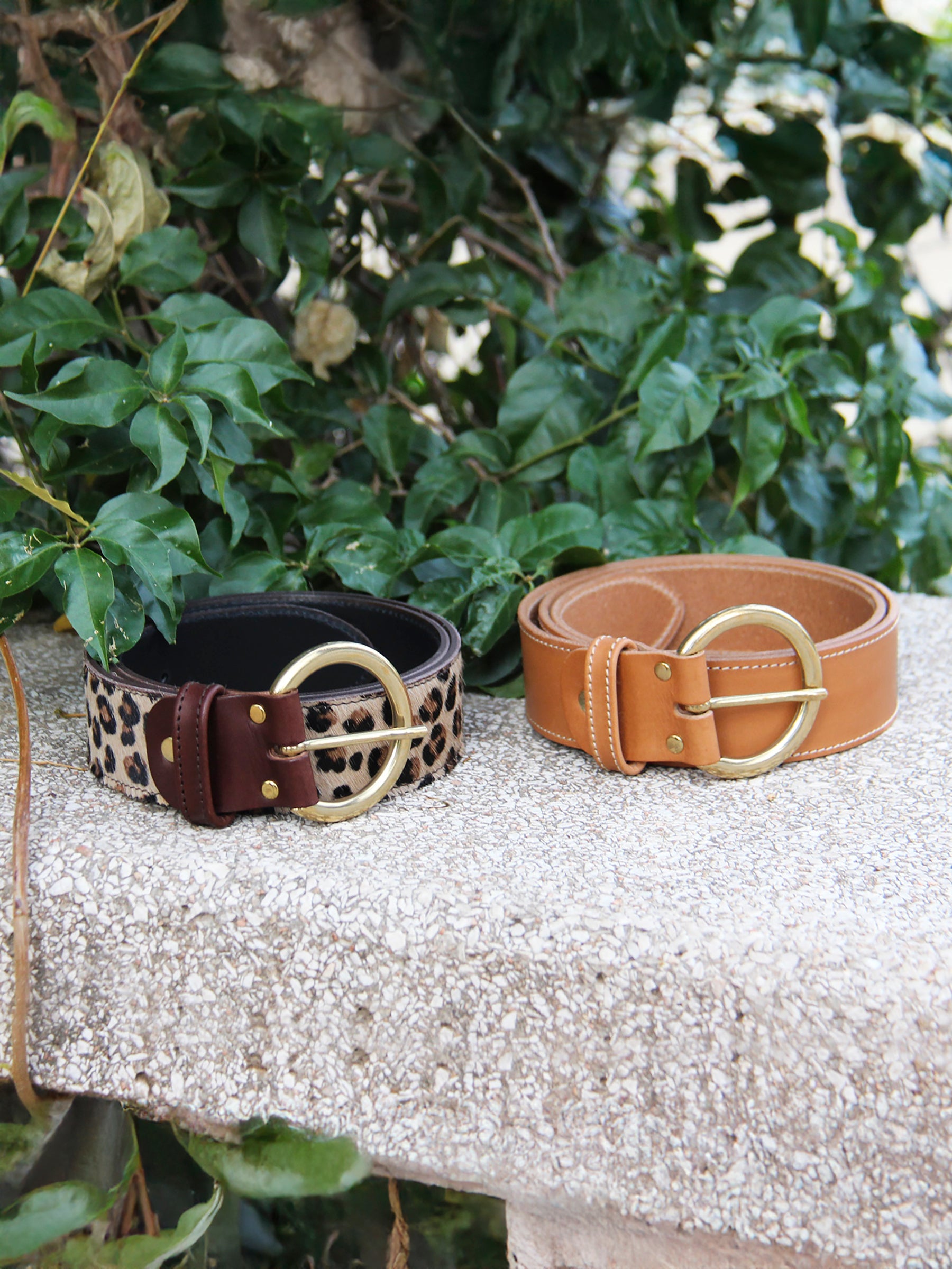 vue posée ceinture boheme cuir camel jules & jenn