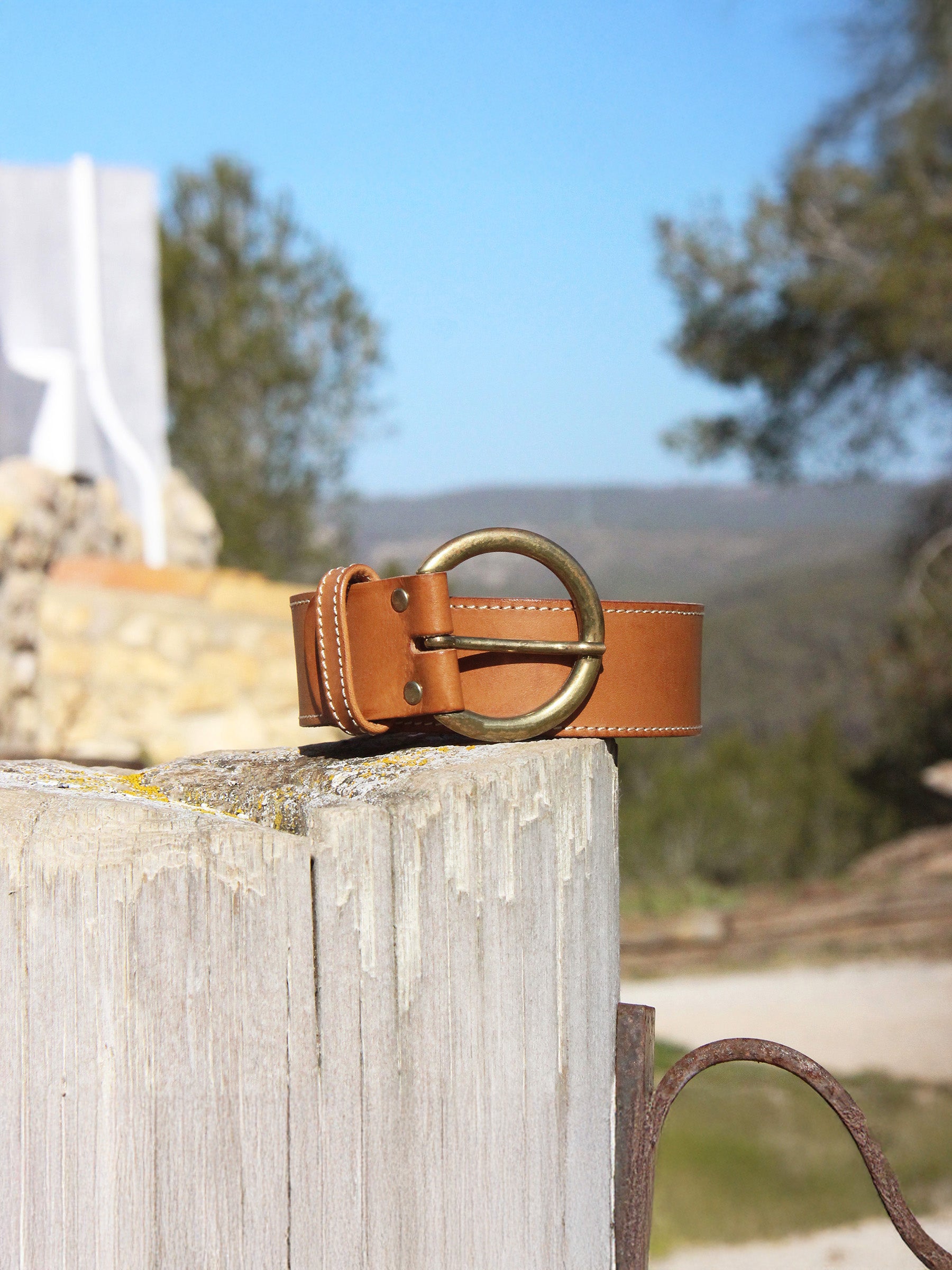 vue posée ceinture boheme cuir camel jules & jenn