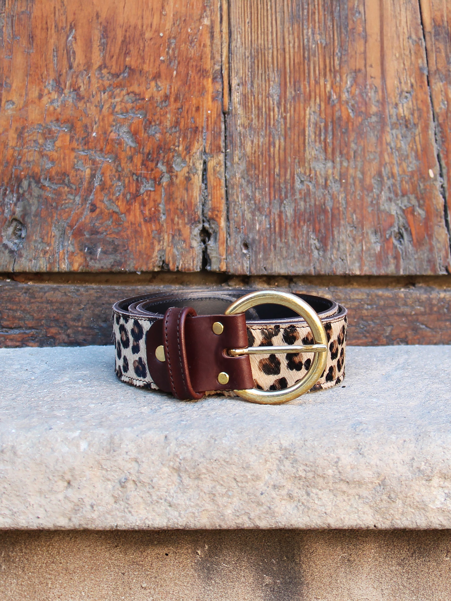 vue posée ceinture boheme cuir leopard jules & jenn