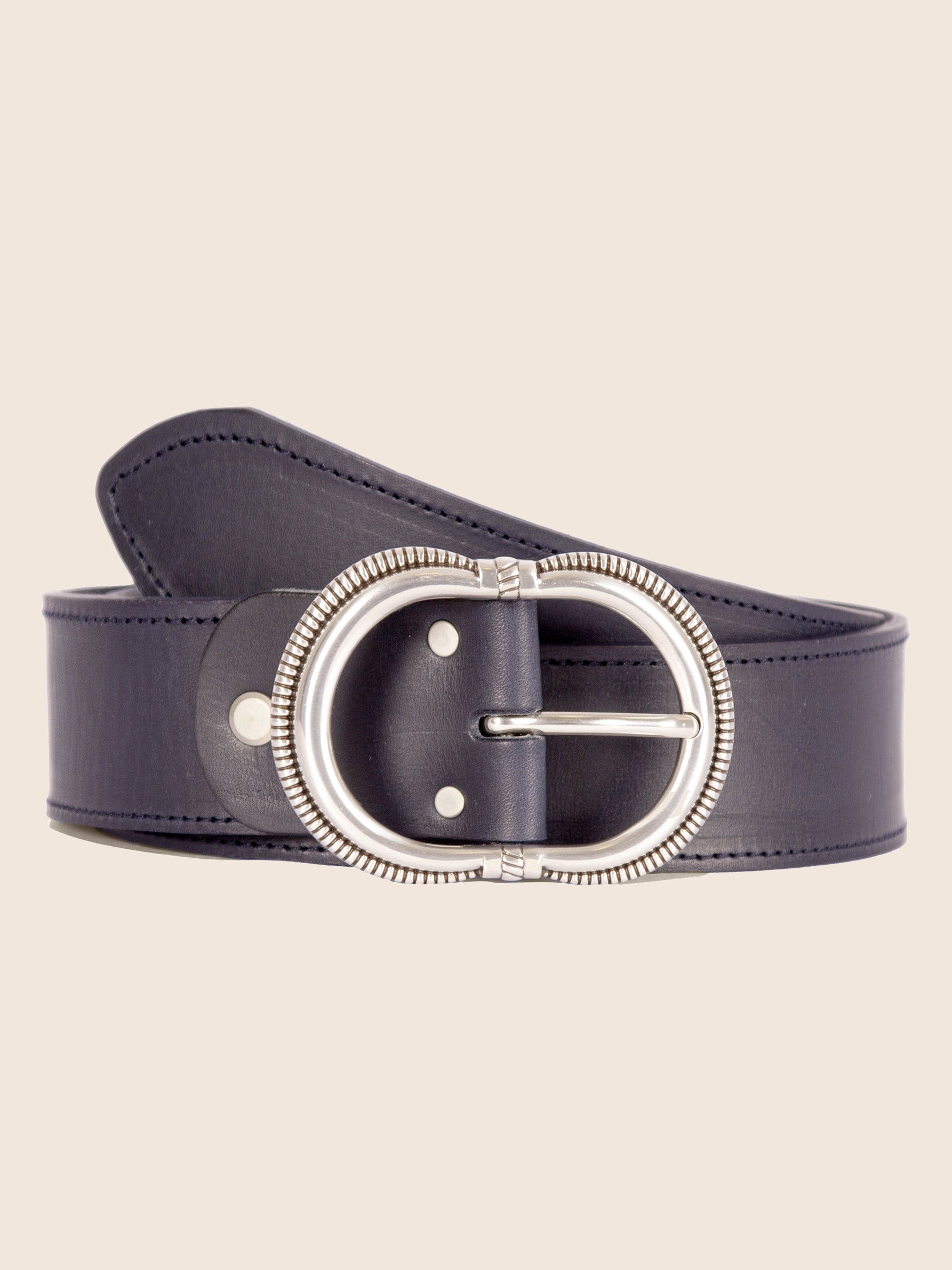 ceinture camargue cuir bleu jules & jenn