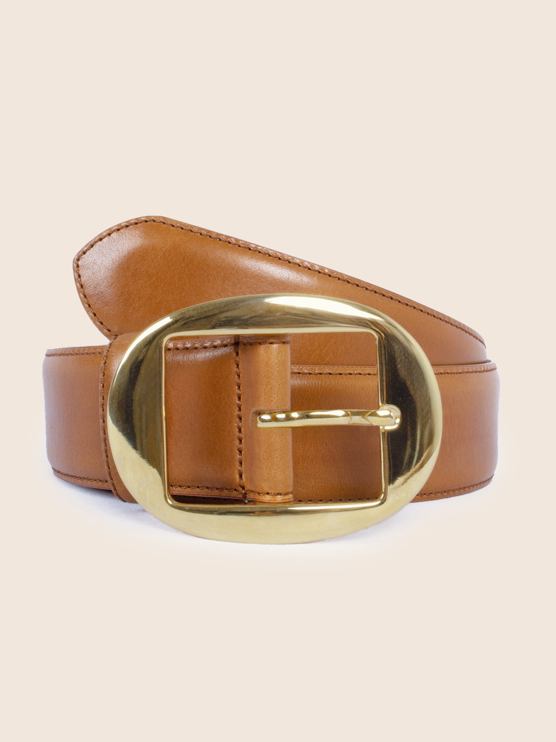 ceinture cuir camel jules jenn