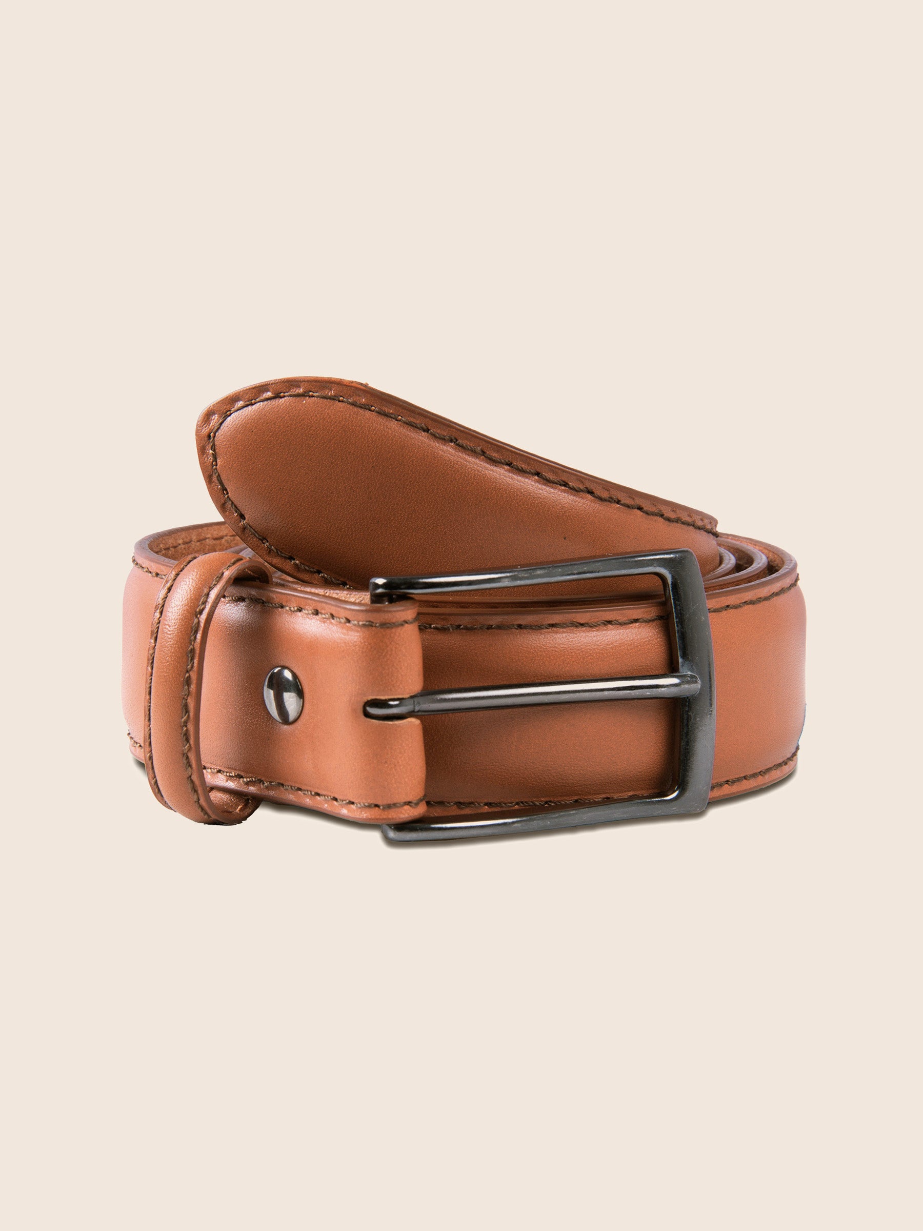 Ceinture Madrid cuir cognac