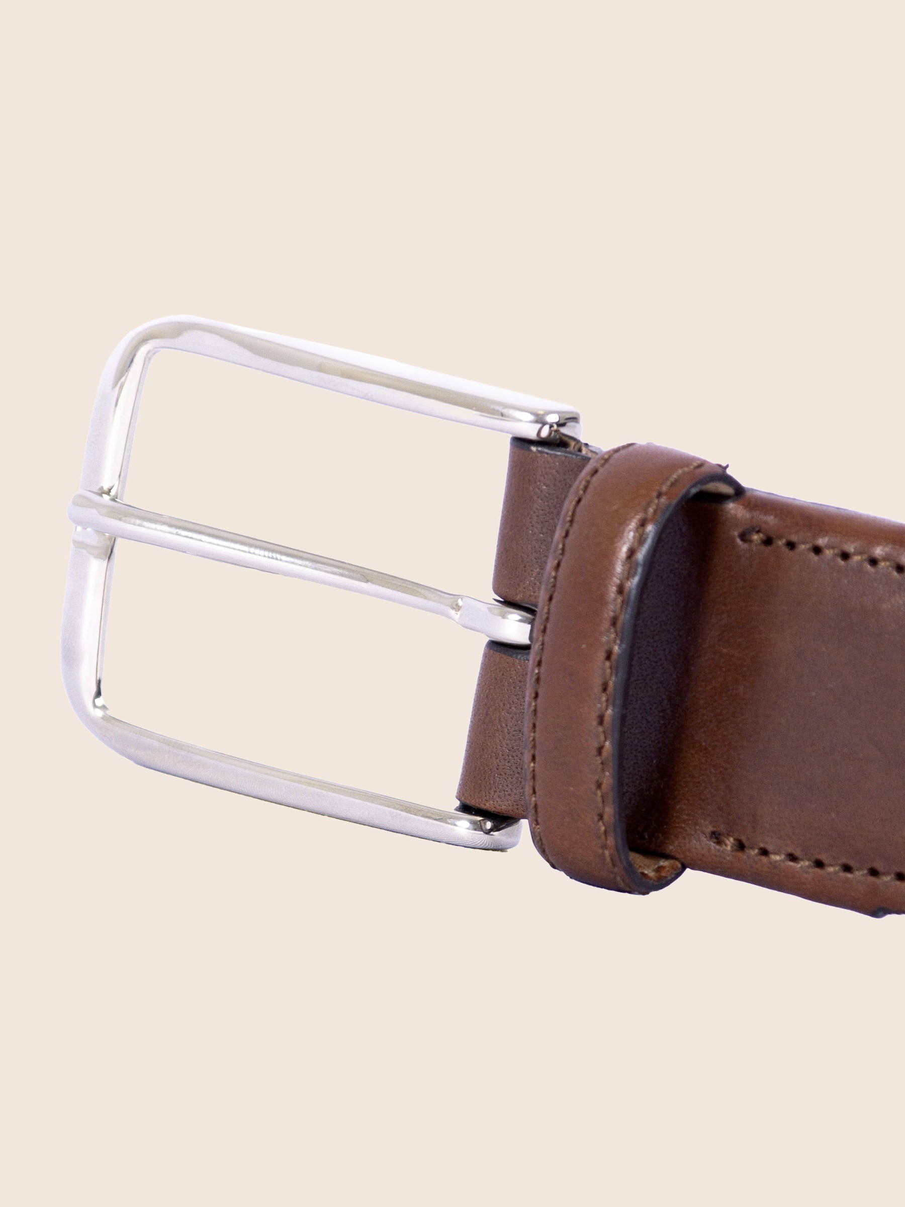 vue boucle ceinture tressee homme polyester et cuir cognac jules & jenn