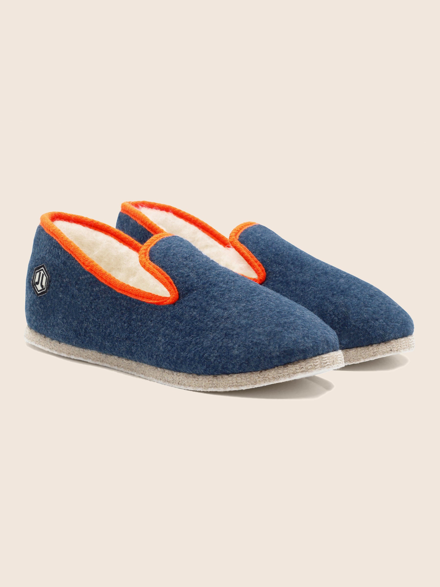 charentaises bleu denim orange jules & jenn