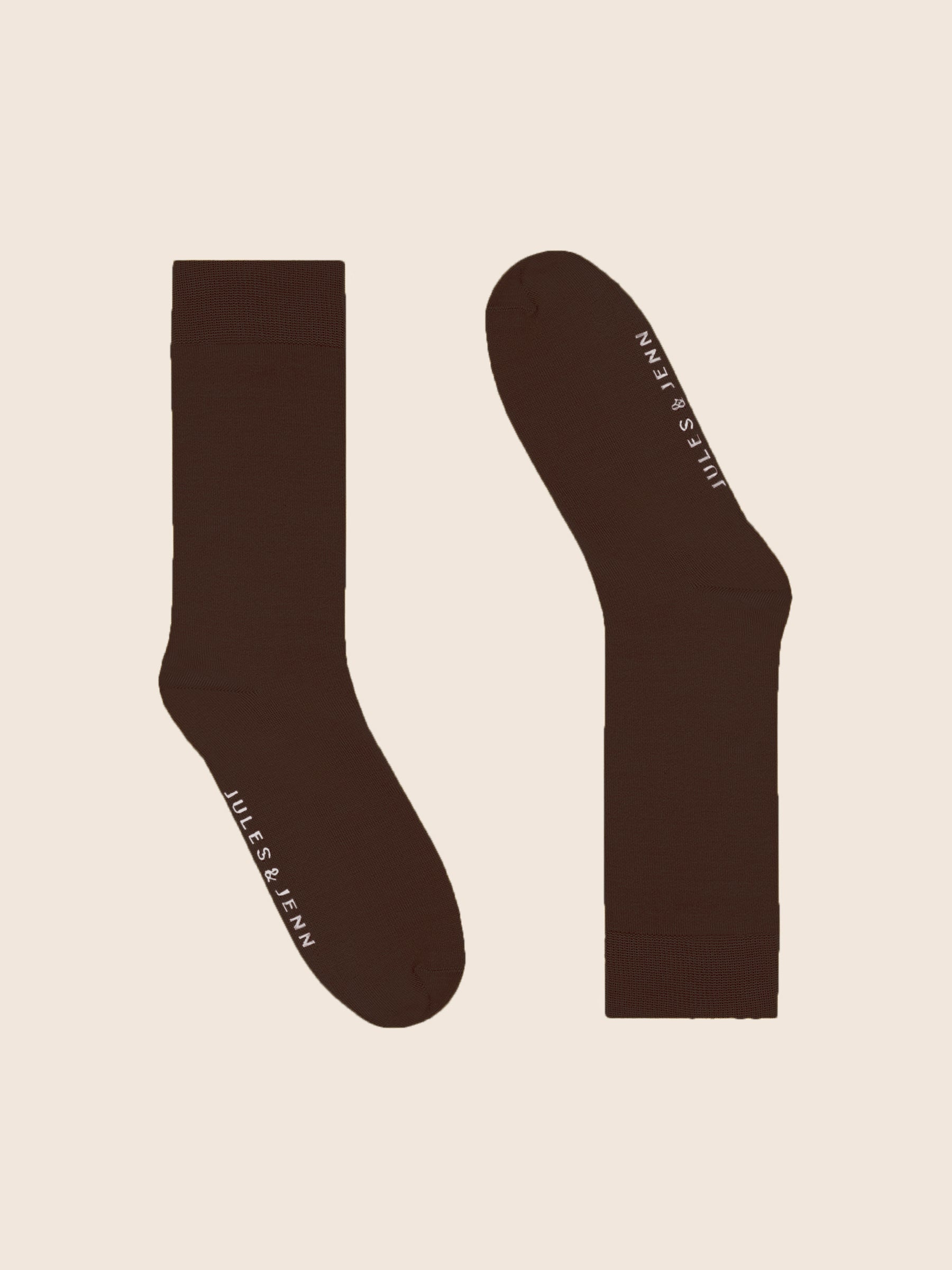 chaussettes fil d'écosse marron jules jenn