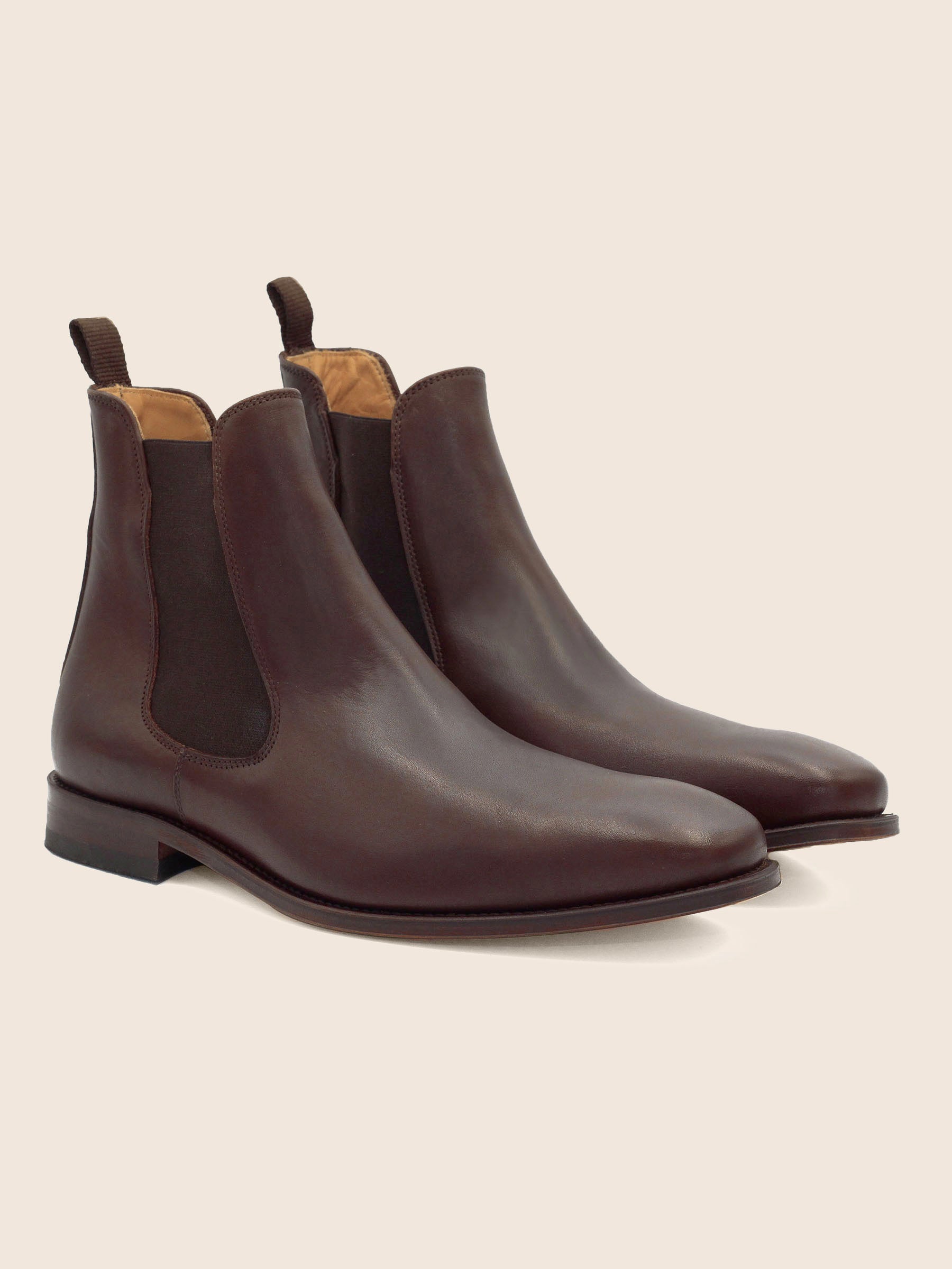 Chelsea boots cuir marron
