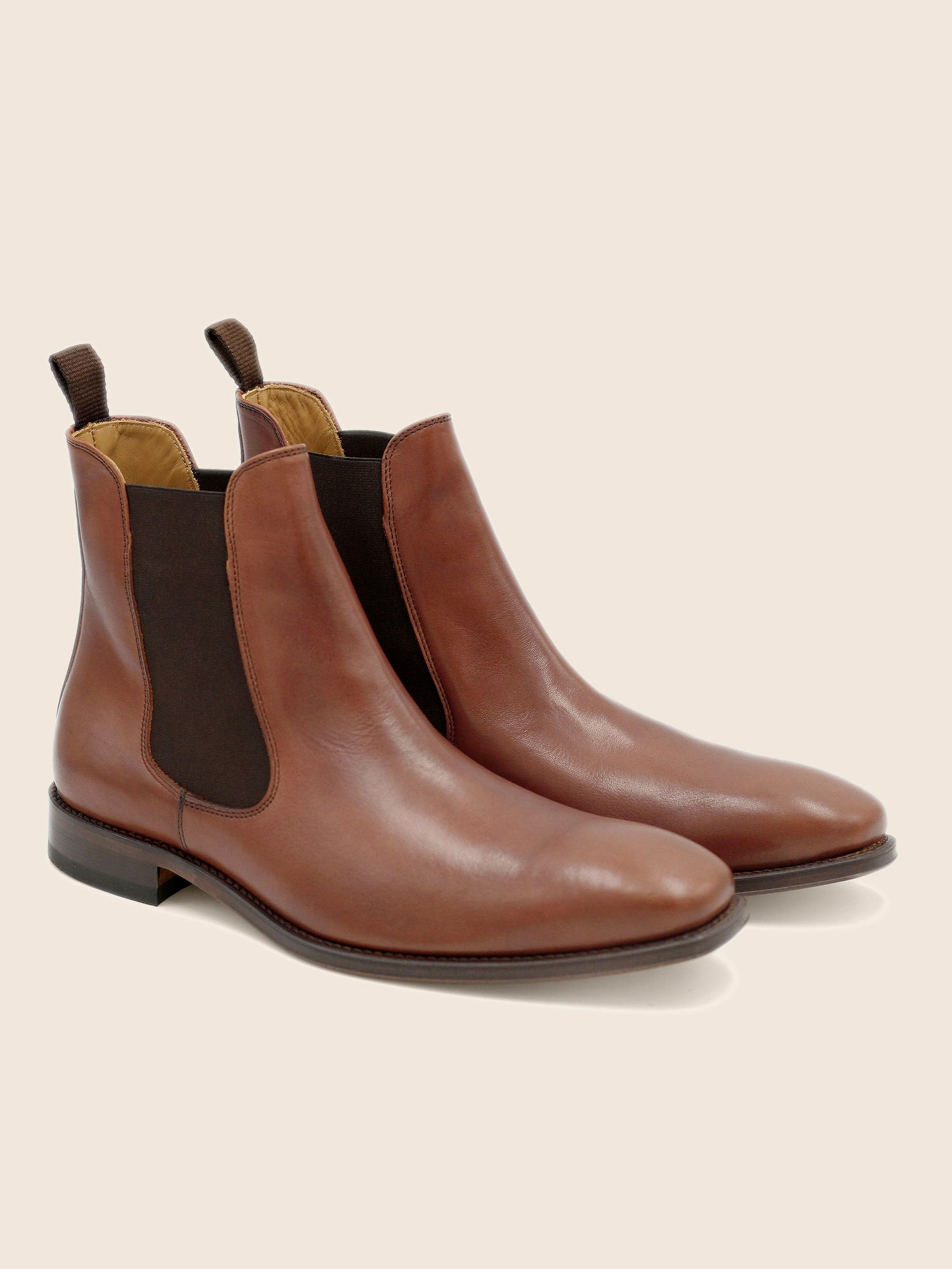 chelsea boots cuir marron jules & jenn