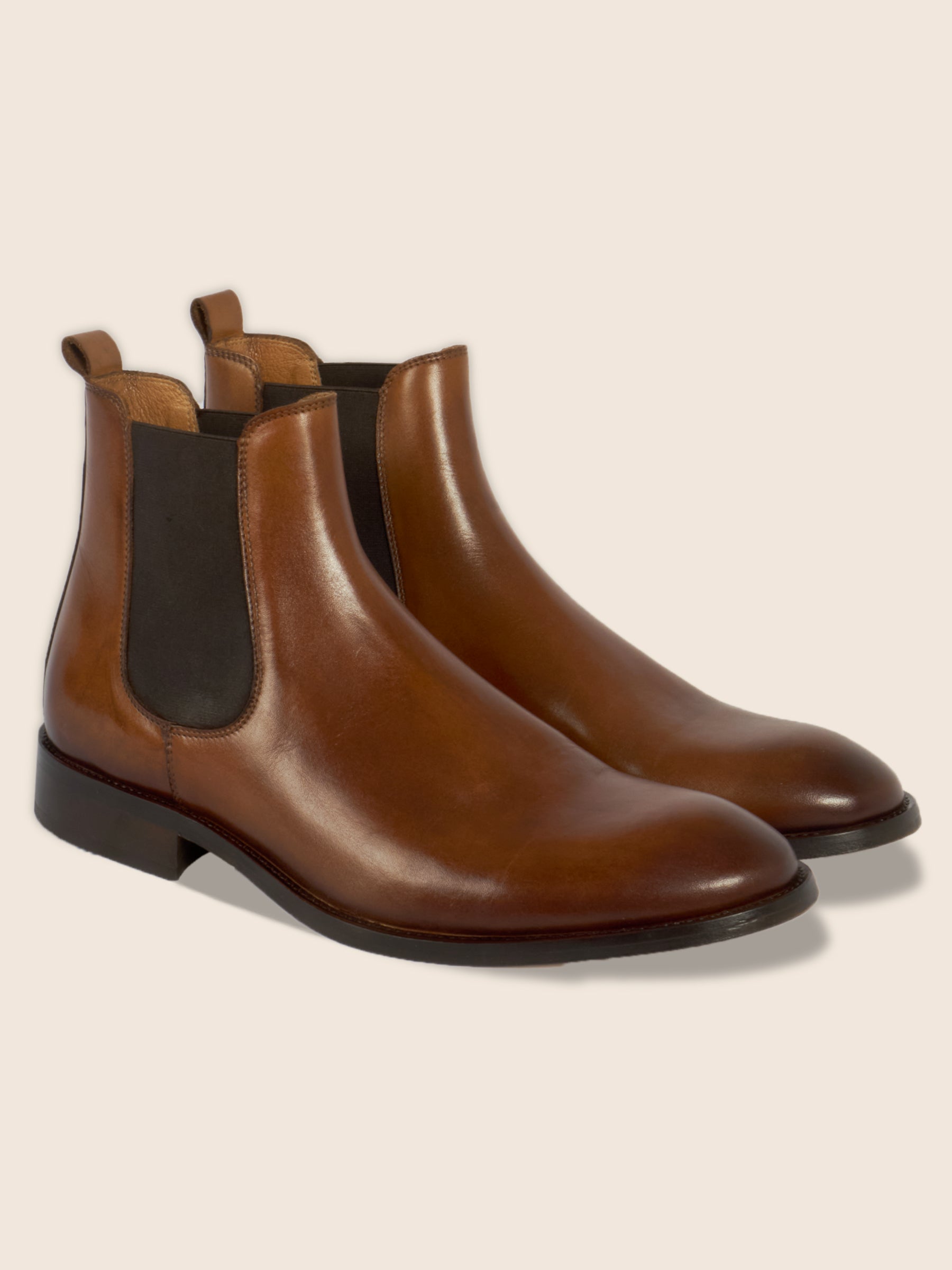 chelsea boots cuir cognac jules&jenn