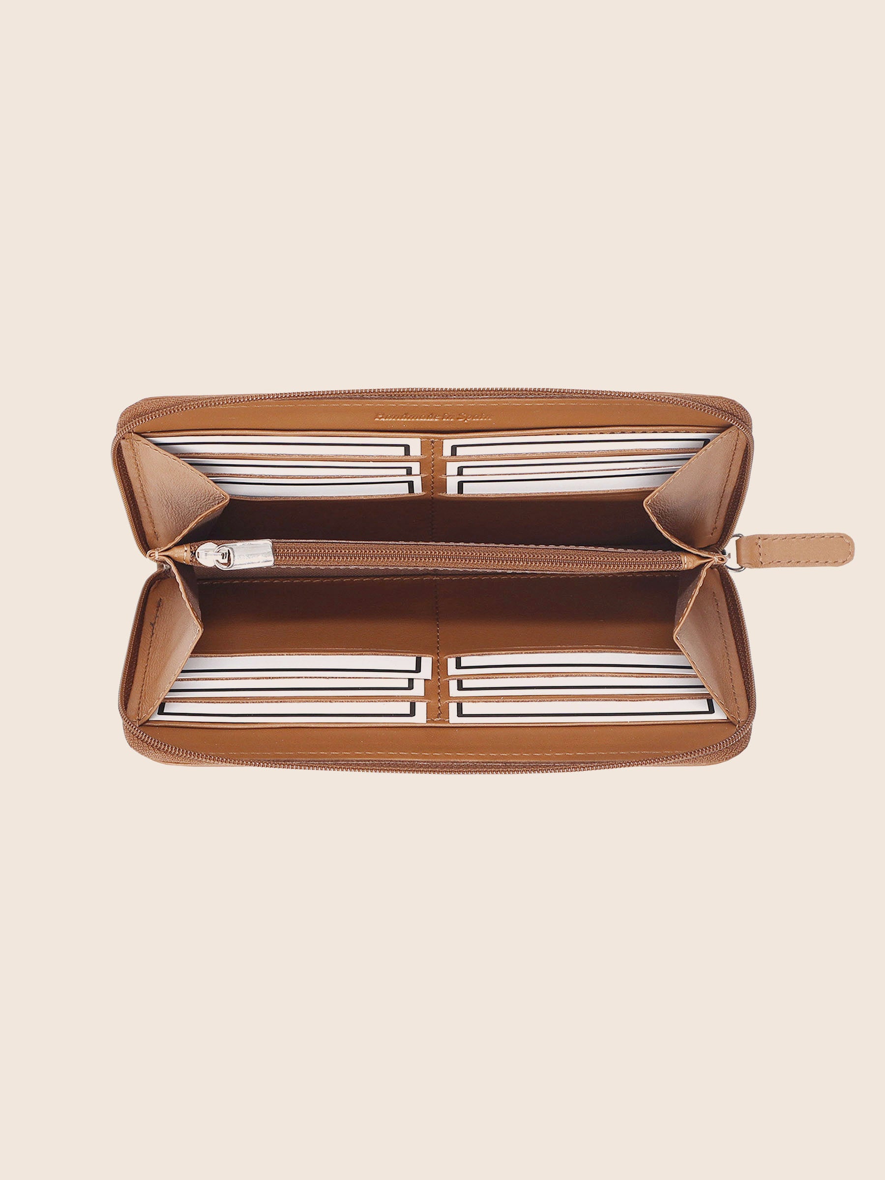 vue ouverte du compagnon cuir camel