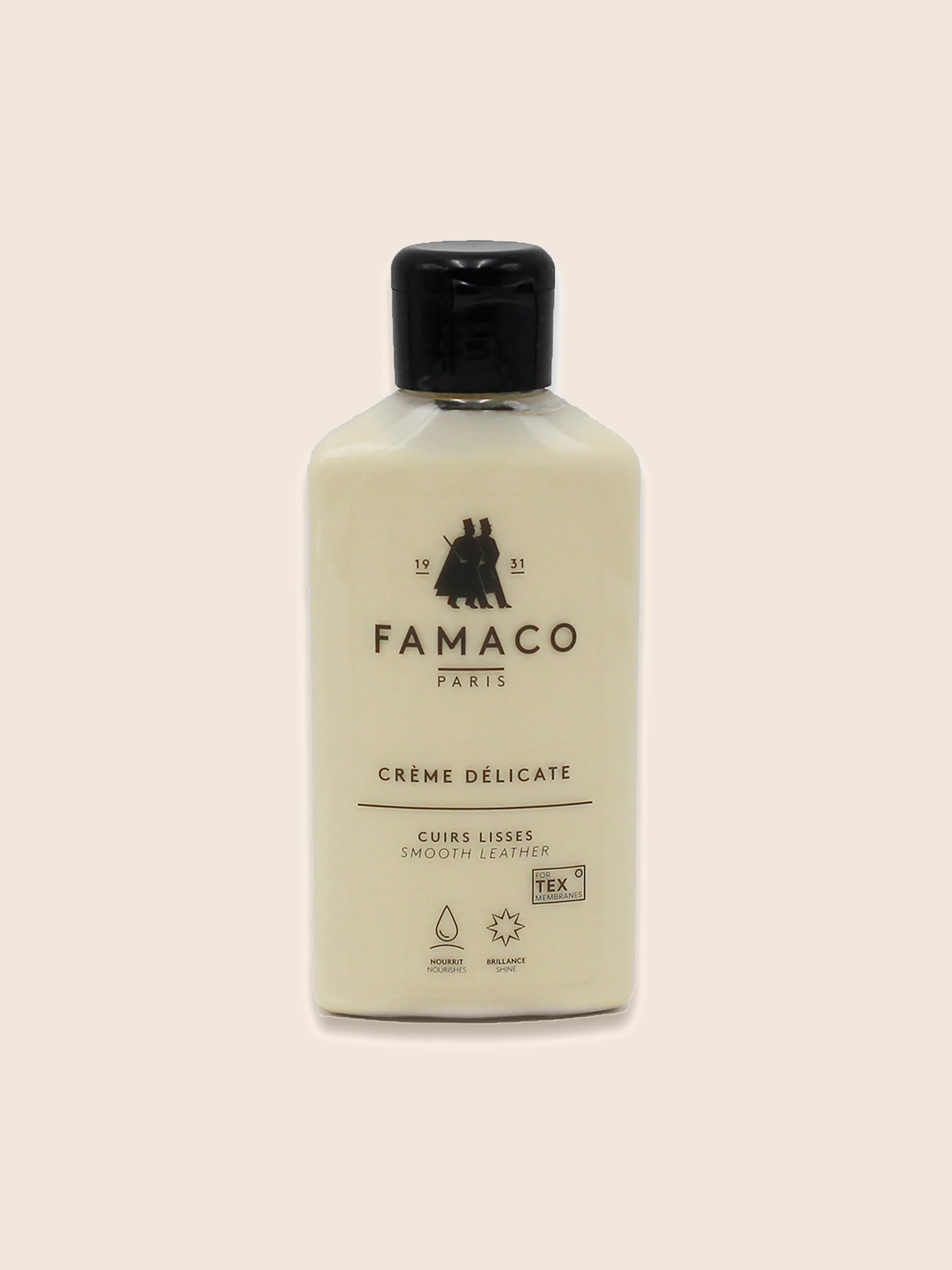 Creme delicate cuir lisse Famaco JULES & JENN