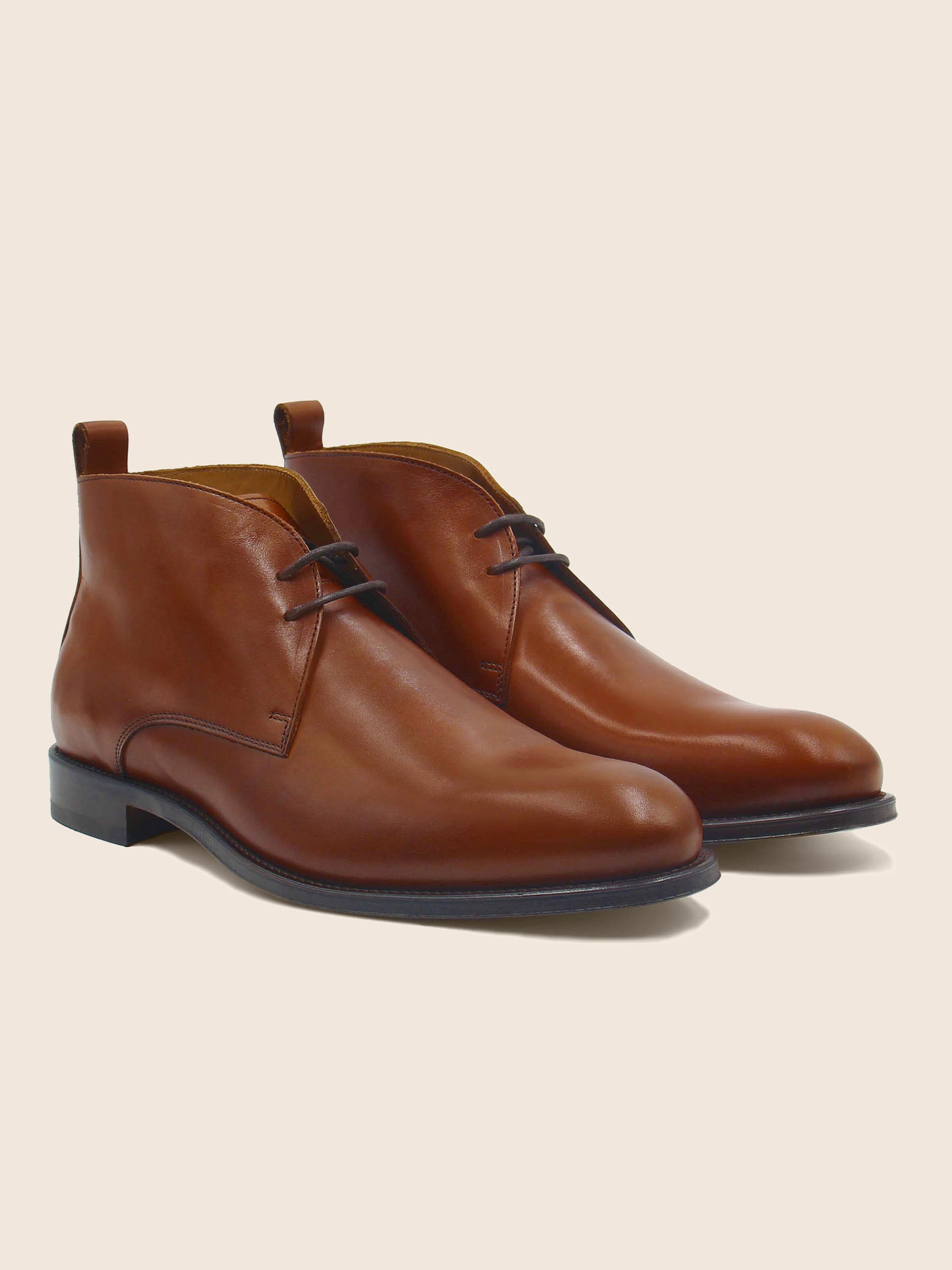 desert boots cuir cognac jules & jenn