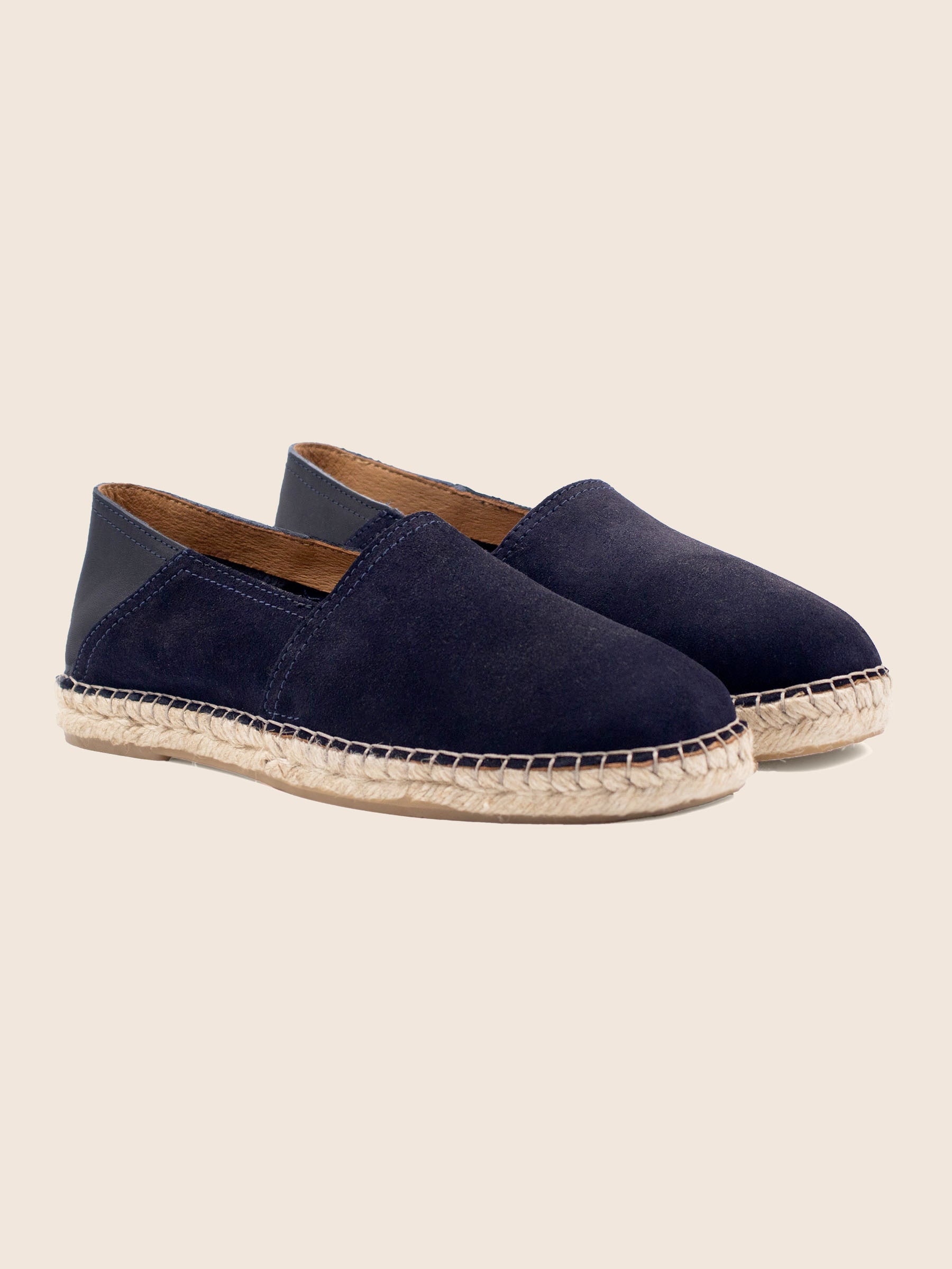 espadrilles homme cuir daim bleu jules & jenn