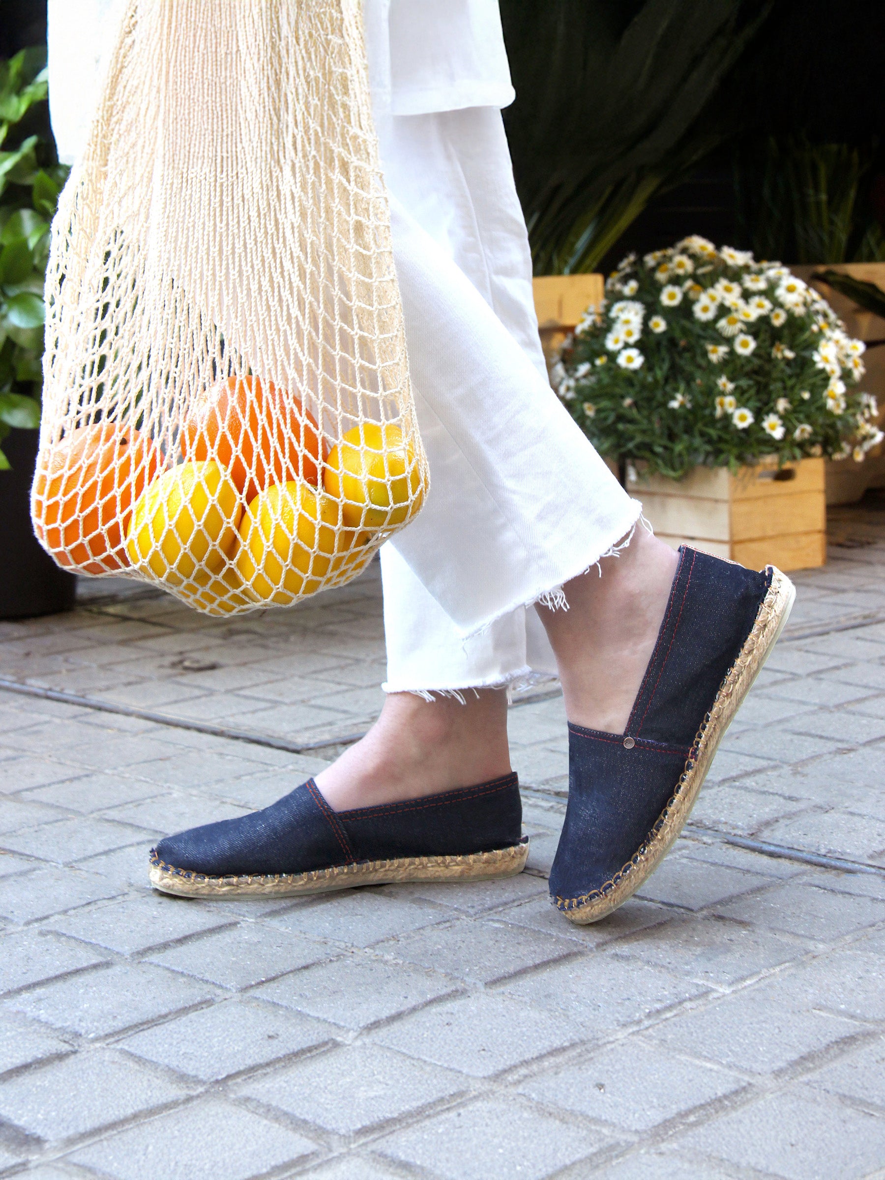 vue portée espadrilles nahia jules & jenn x atelier tuffery
