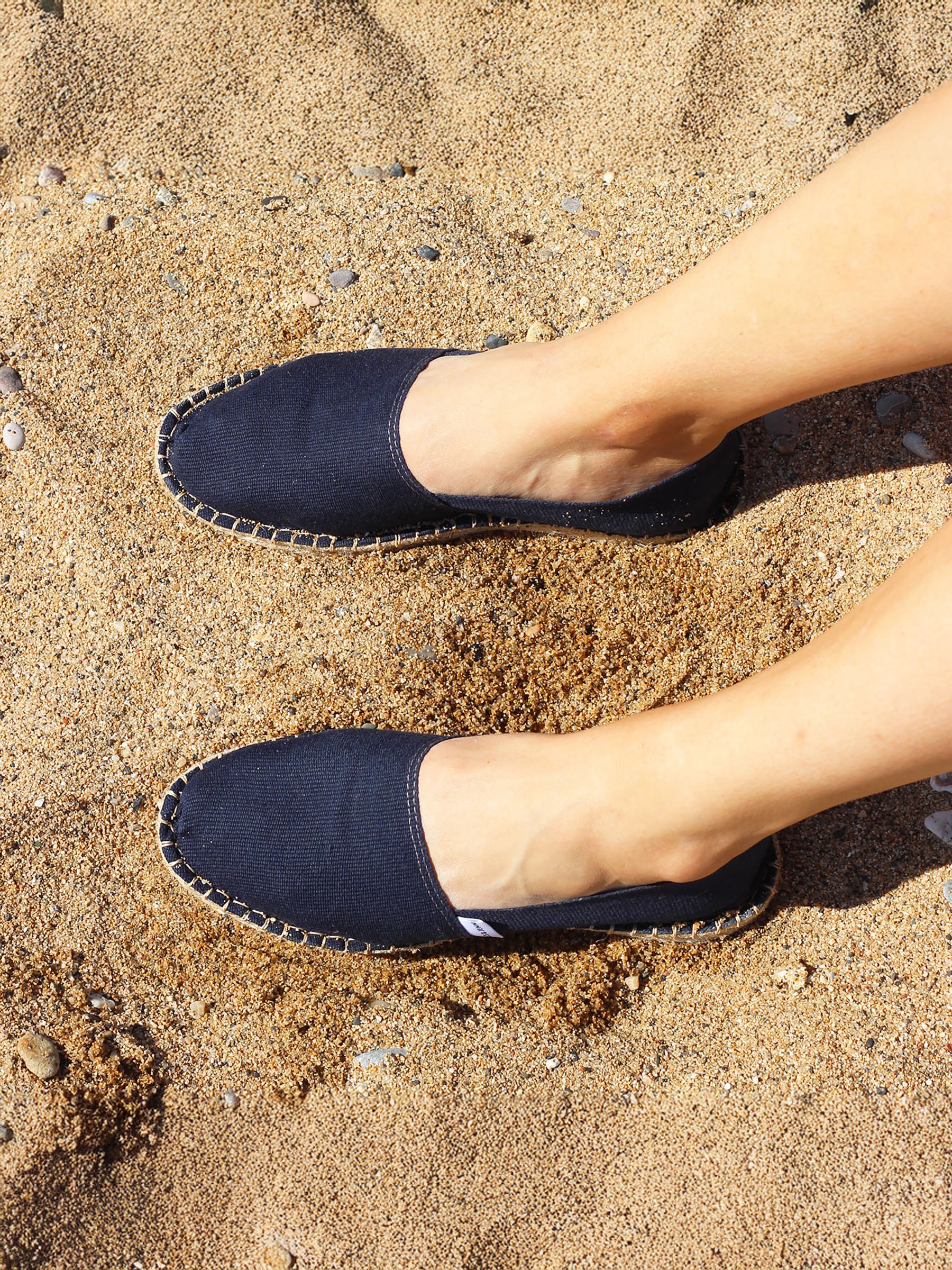 vue portée espadrilles toile coton bleu jules & jenn