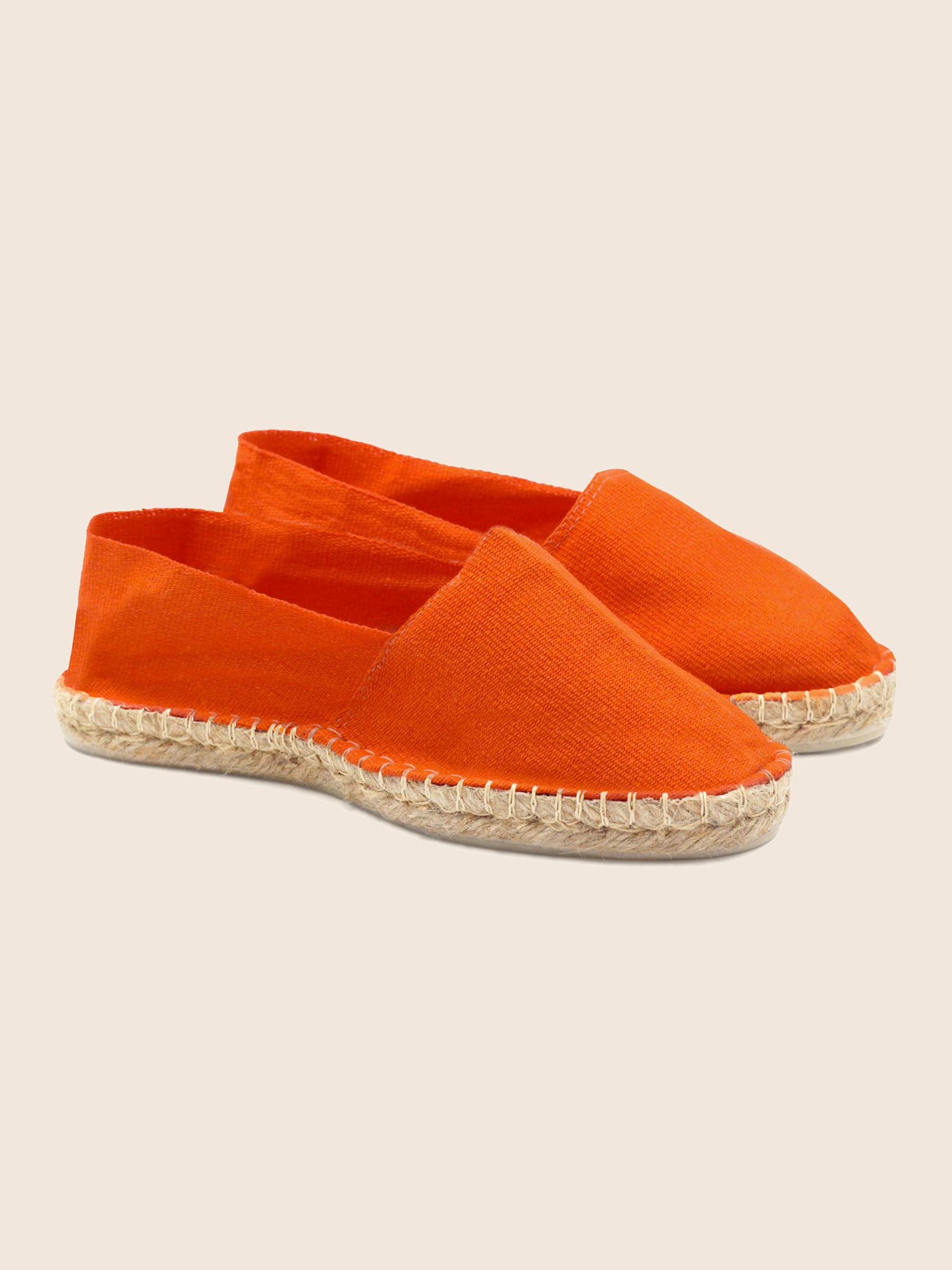 espadrilles toile coton orange jules & jenn