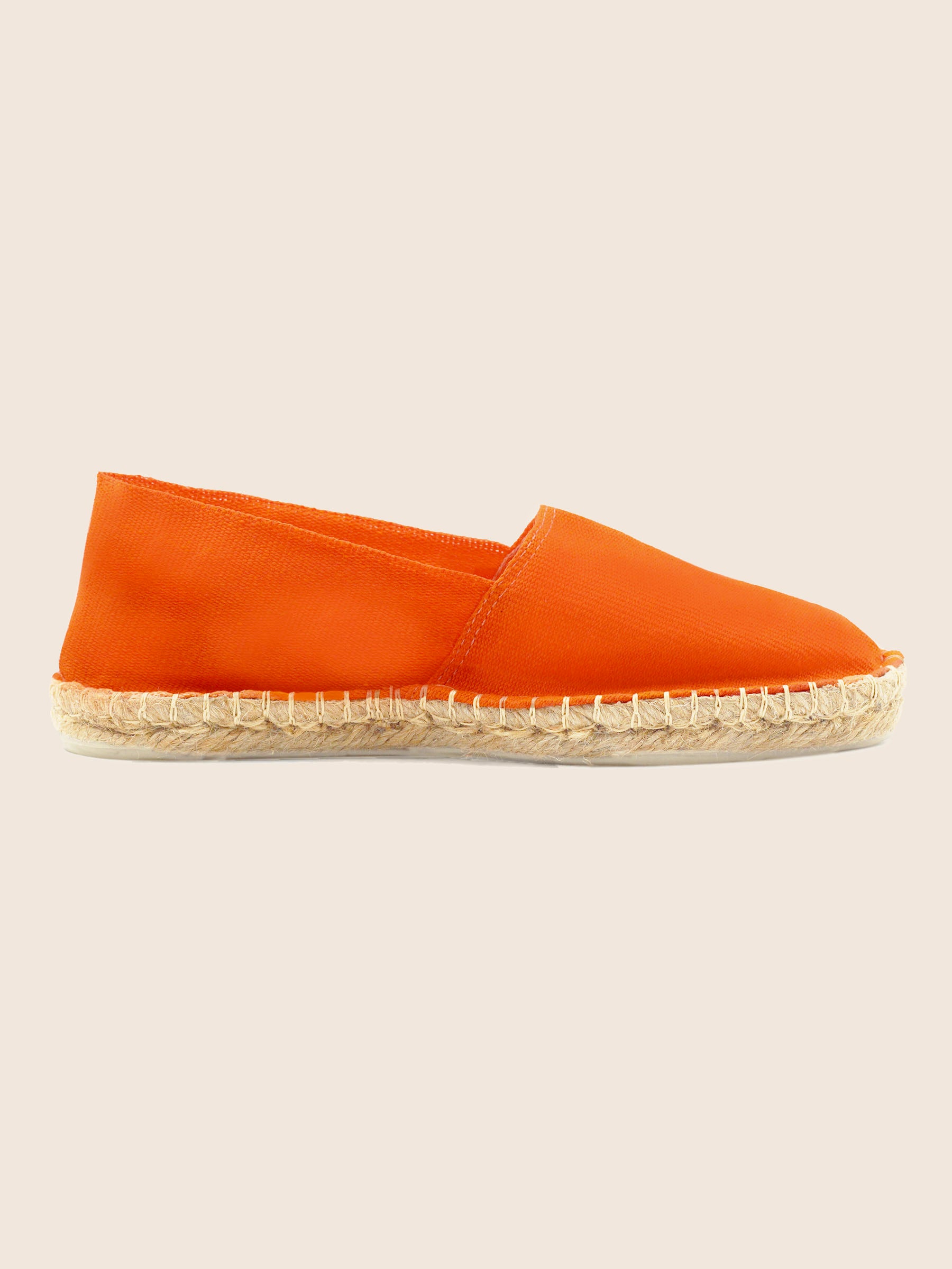 vue interieur espadrilles toile coton orange jules & jenn