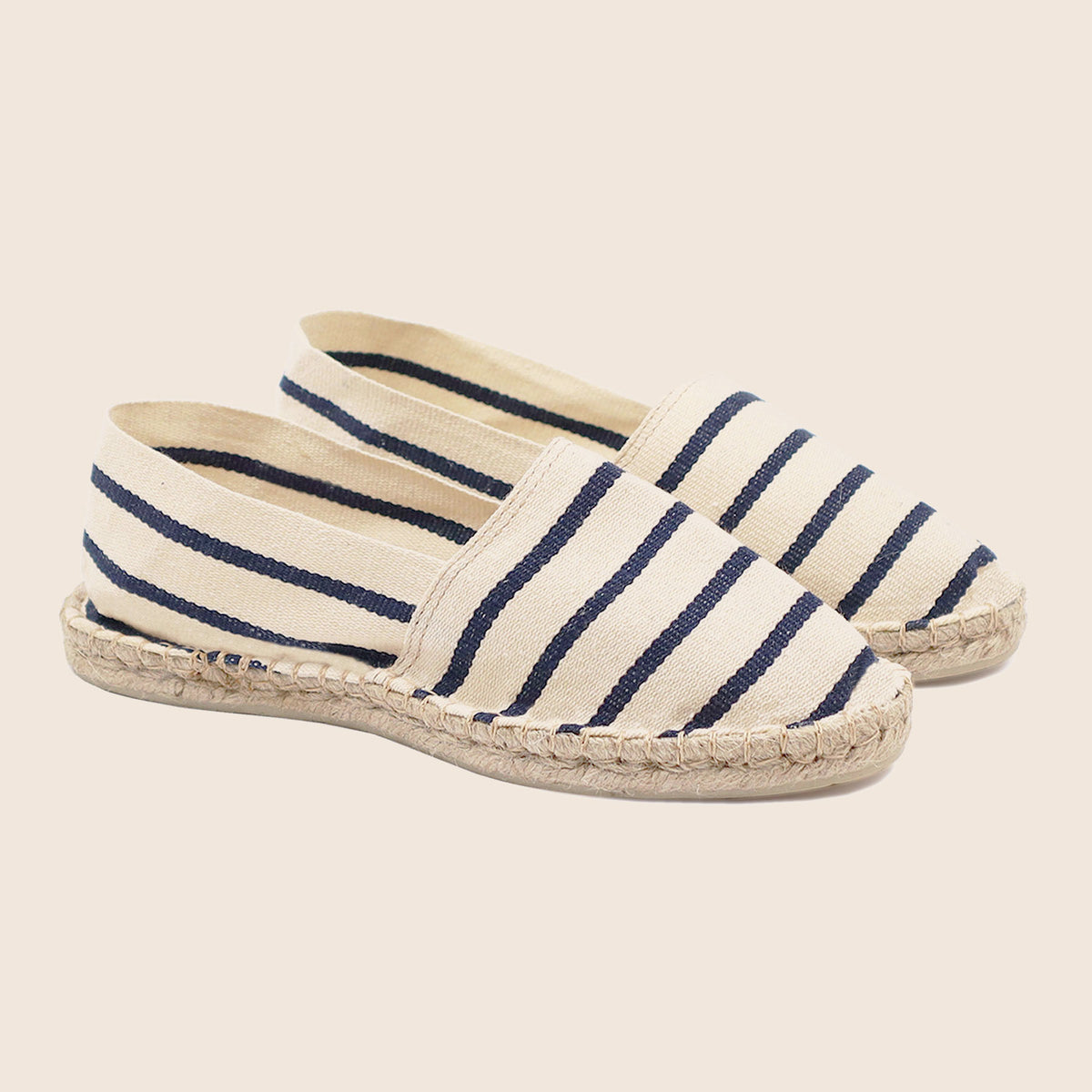Espadrilles Enfant Condiz Made In Spain - Toile Indigo Avec Semelle Spartum Et Intérieur Cuir