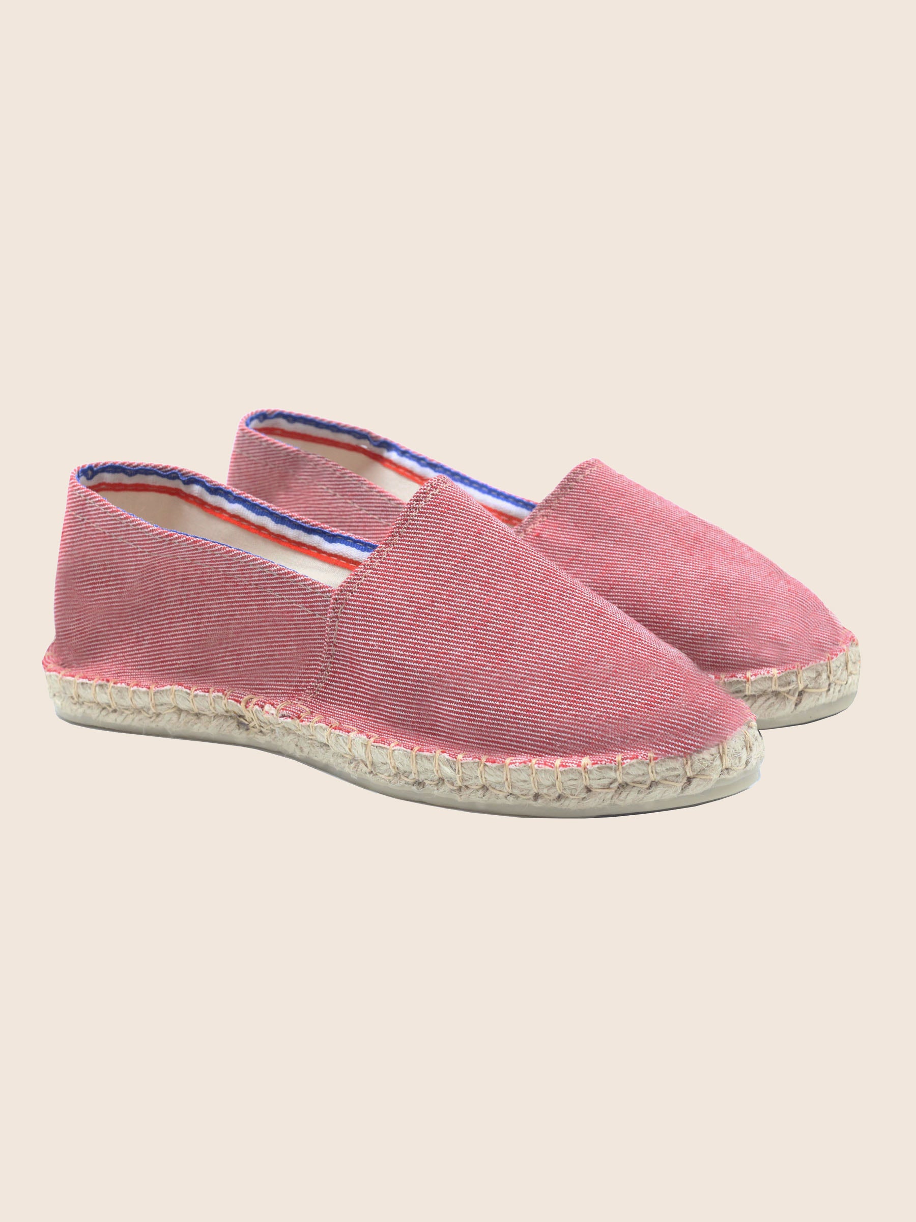 Espadrilles Rayées Toile Plate Homme Kentti - Chaussures Été Confortables Et Respirantes